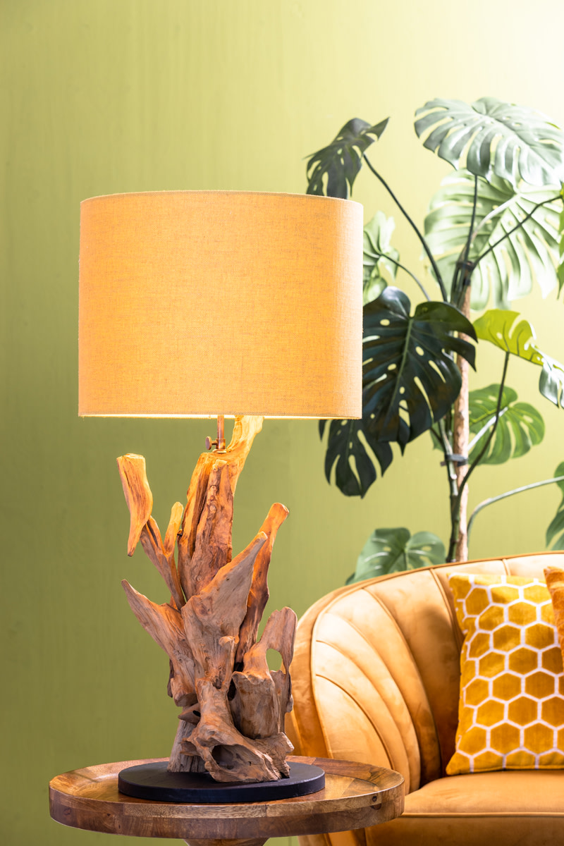 Light & Living Lampvoet Ø30x63-75 cm ARBANASI hout