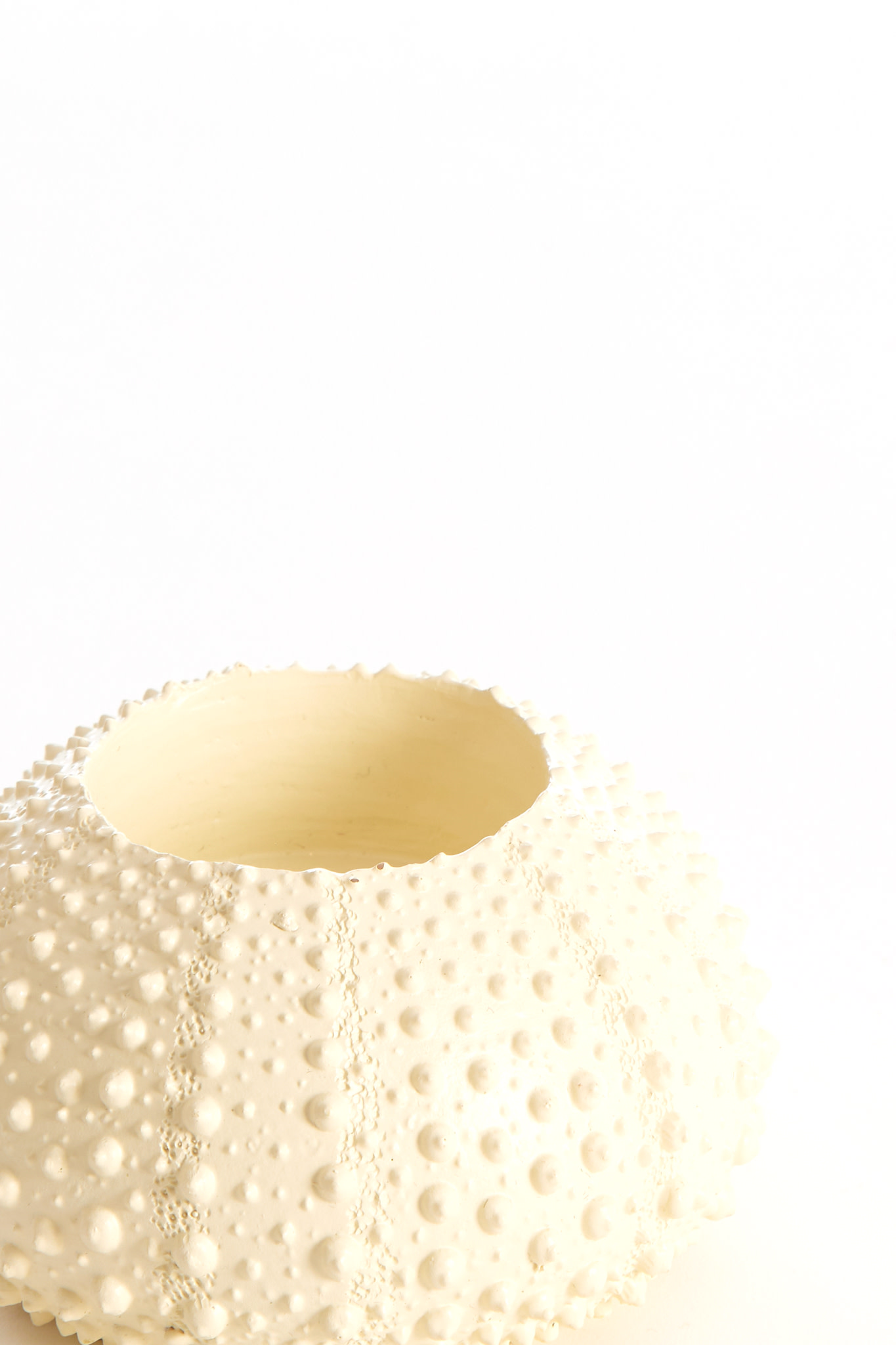 Light & Living Theelichthouder Ø9x6 cm SEA URCHIN crème