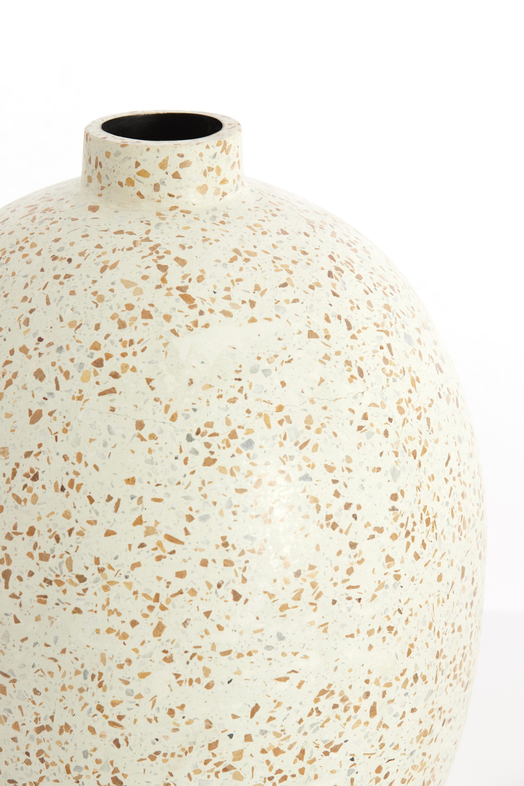 Light & Living Vaas deco Ø31x41 cm ORXETA terrazzo crème