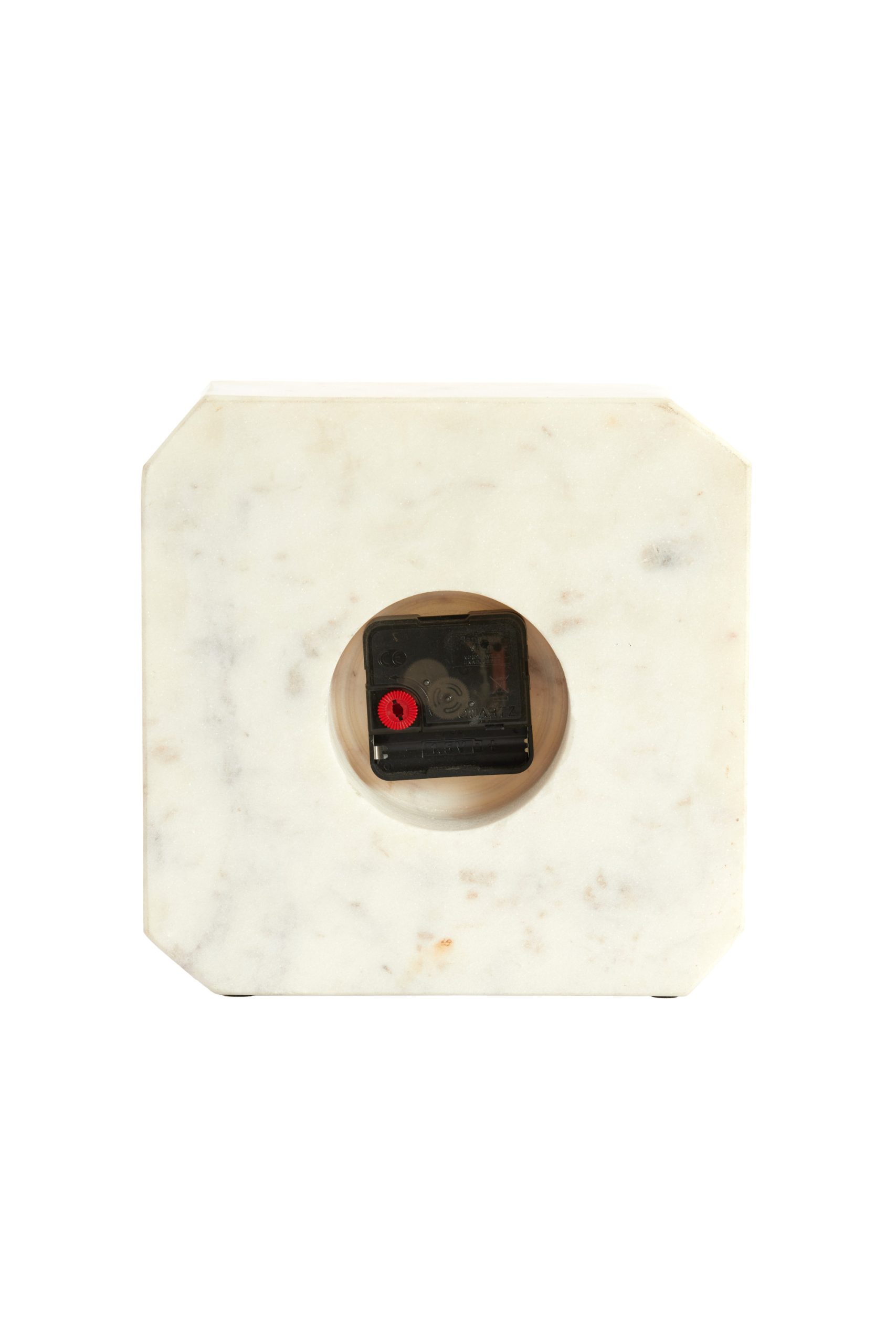 Light & Living Klok 20,5x6x20,5 cm PABLIA marmer wit