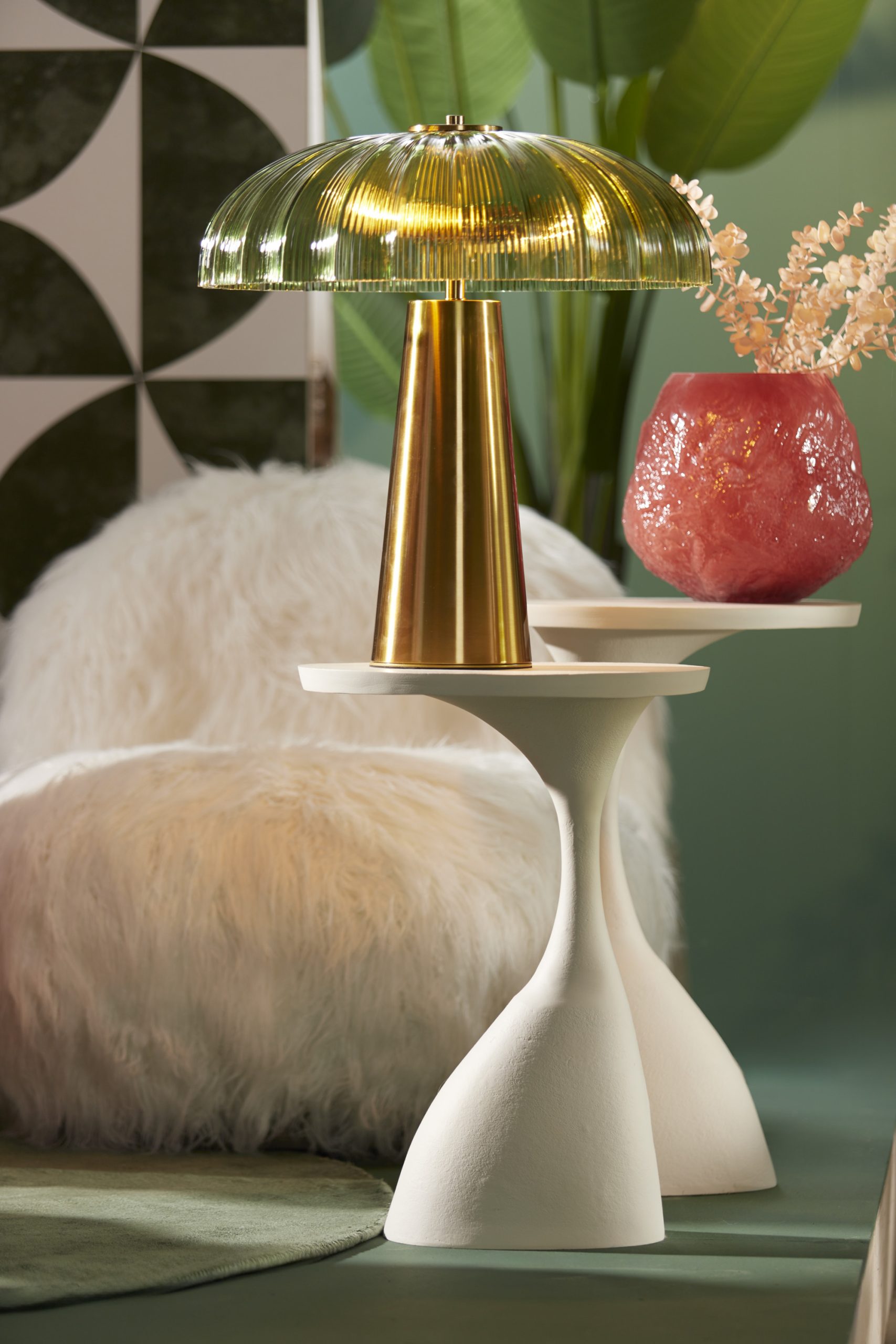 Light & Living Bijzettafel 40x33x55 cm MACAU mat crème