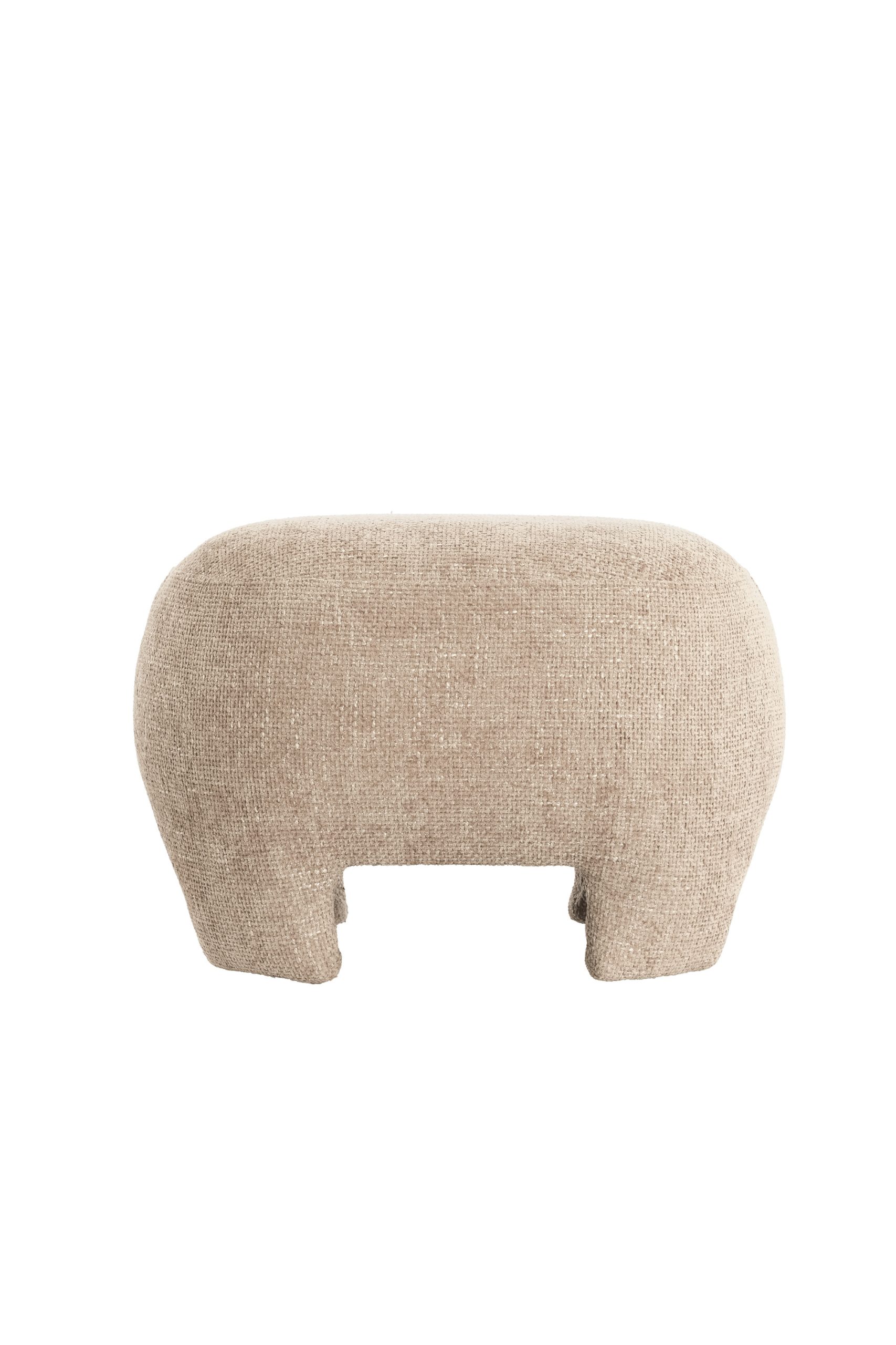 Light & Living Poef 53x41x38 cm ZENICA licht bruin