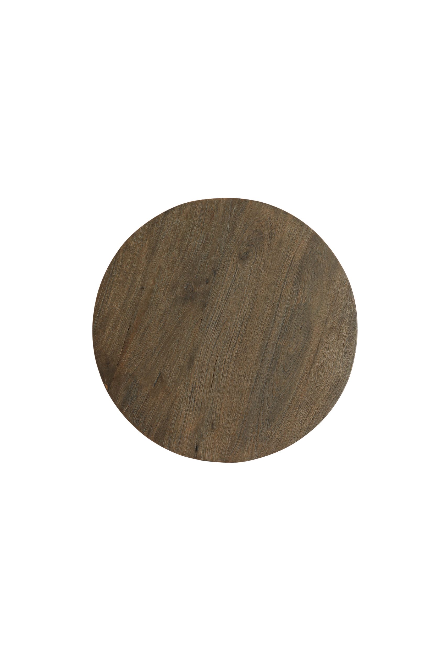 Light & Living Bijzettafel Ø45x50 cm OCANA hout olie bruin+mat beige