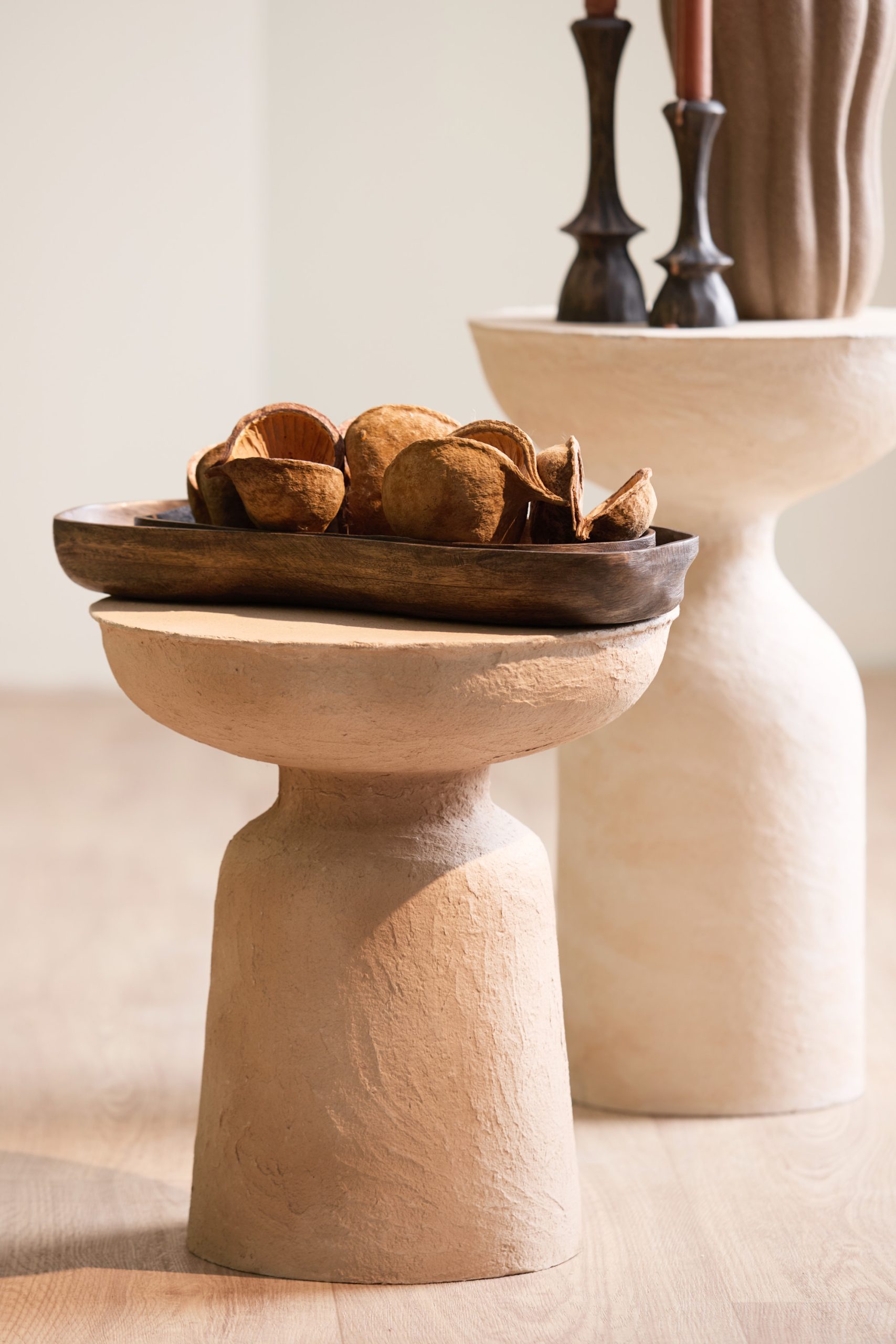 Light & Living Schaal 34,5x14x4 cm BUGABA hout antiek bruin
