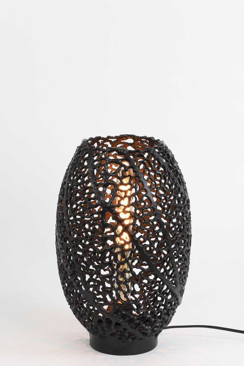 Light & Living Tafellamp Ø24x40 cm SINULA mat zwart