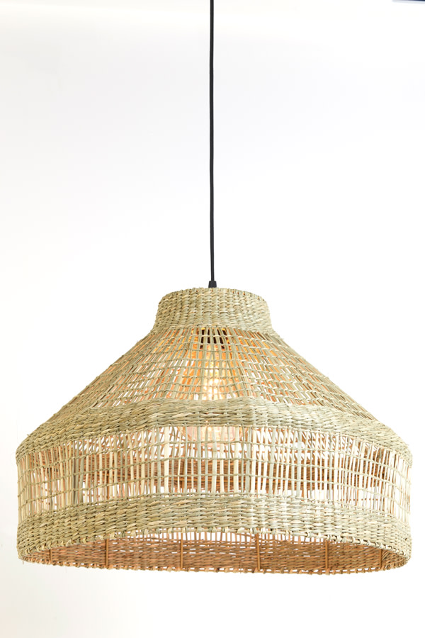 Light & Living Hanglamp Ø55x38 cm LATIKA zeegras naturel