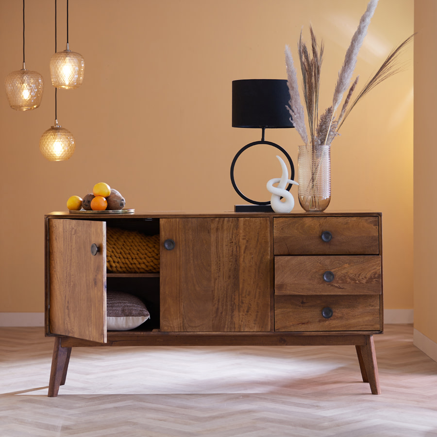 Light & Living Lampvoet 40x12,5x53 cm LIVA mat zwart