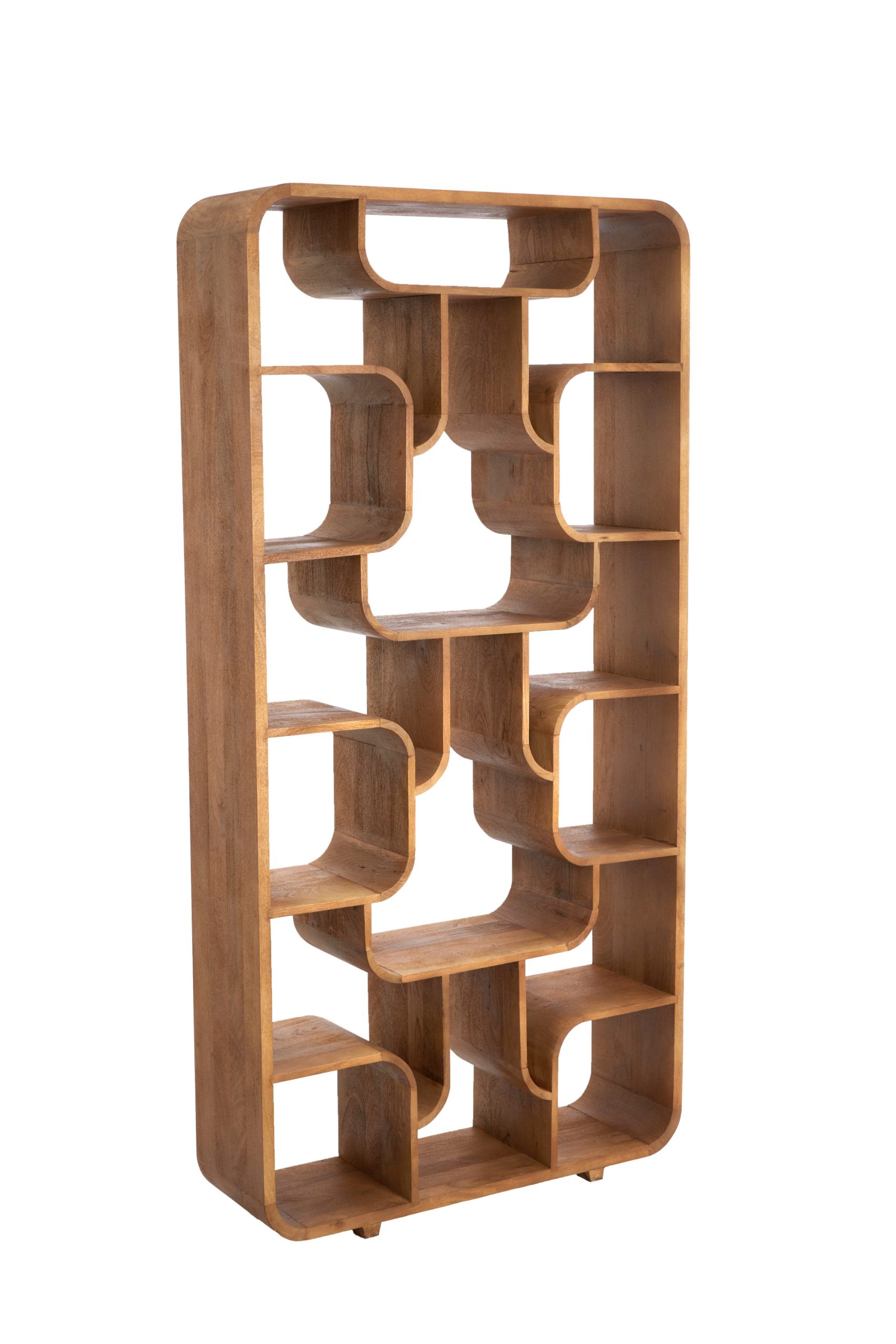 Light & Living Kast open 100x30x200 cm LABARE licht bruin