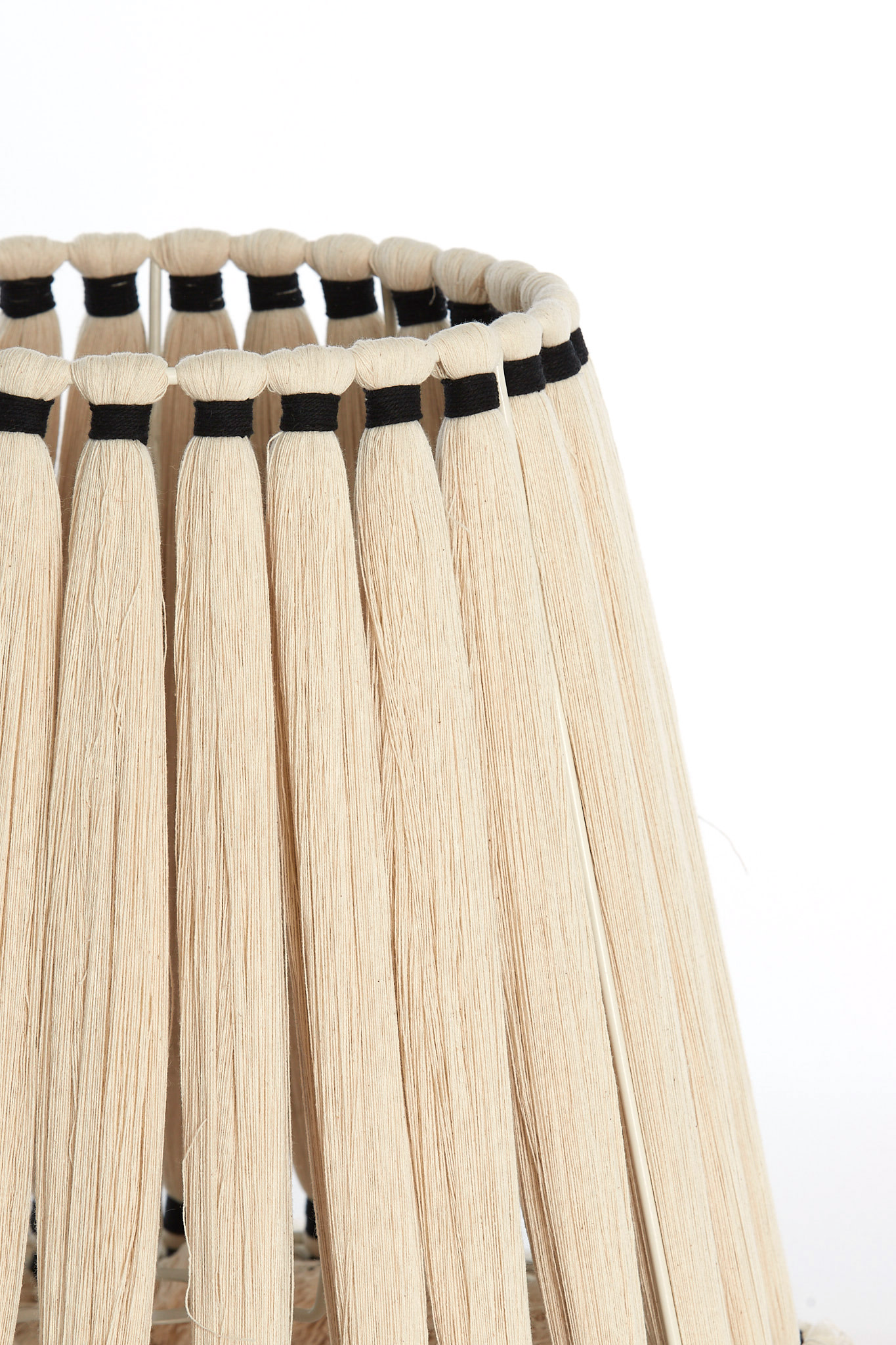 Light & Living Kap drum Ø41x42 cm LOA crème+zwart