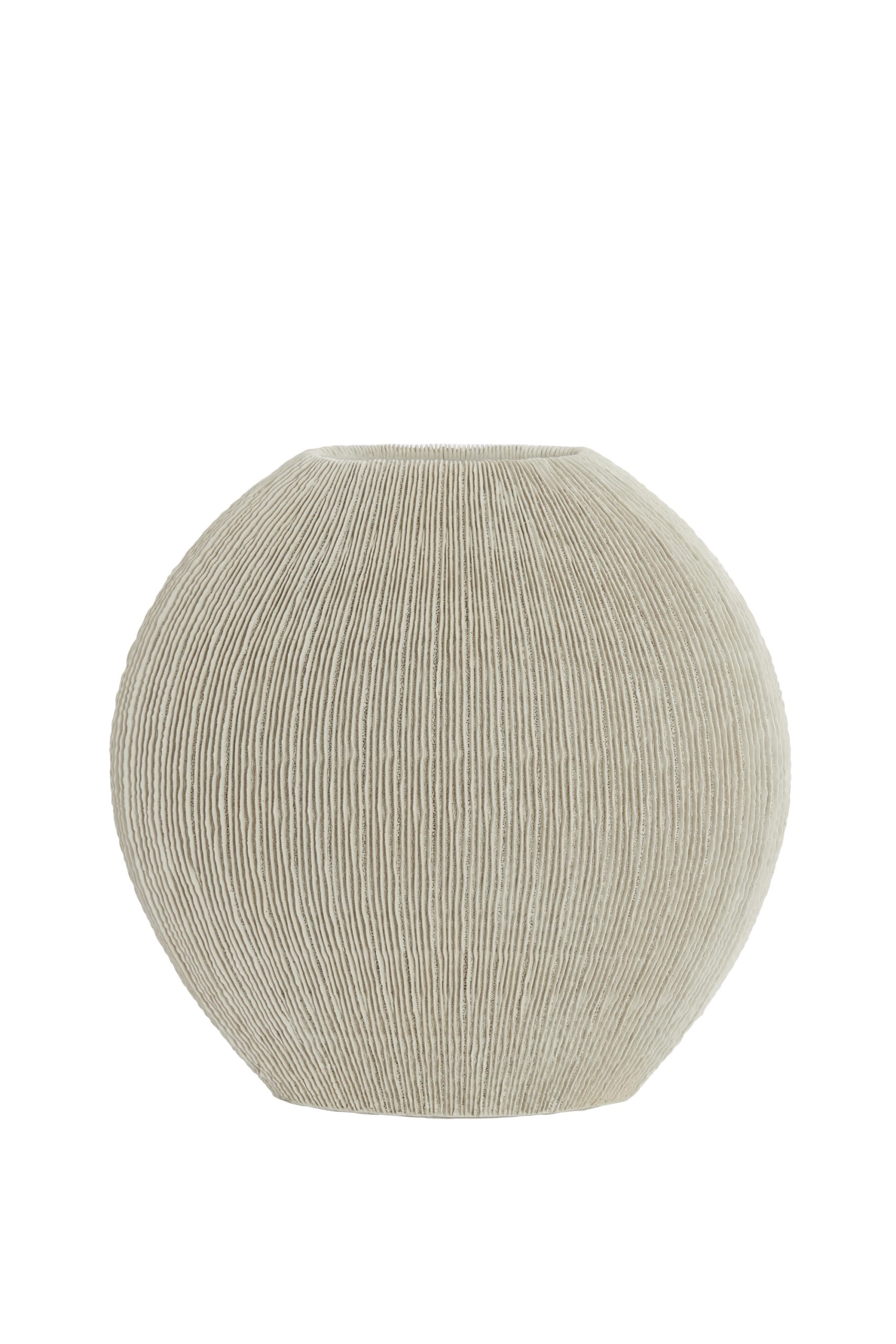 Light & Living Vaas deco 50x15x50 cm BUBIO crème