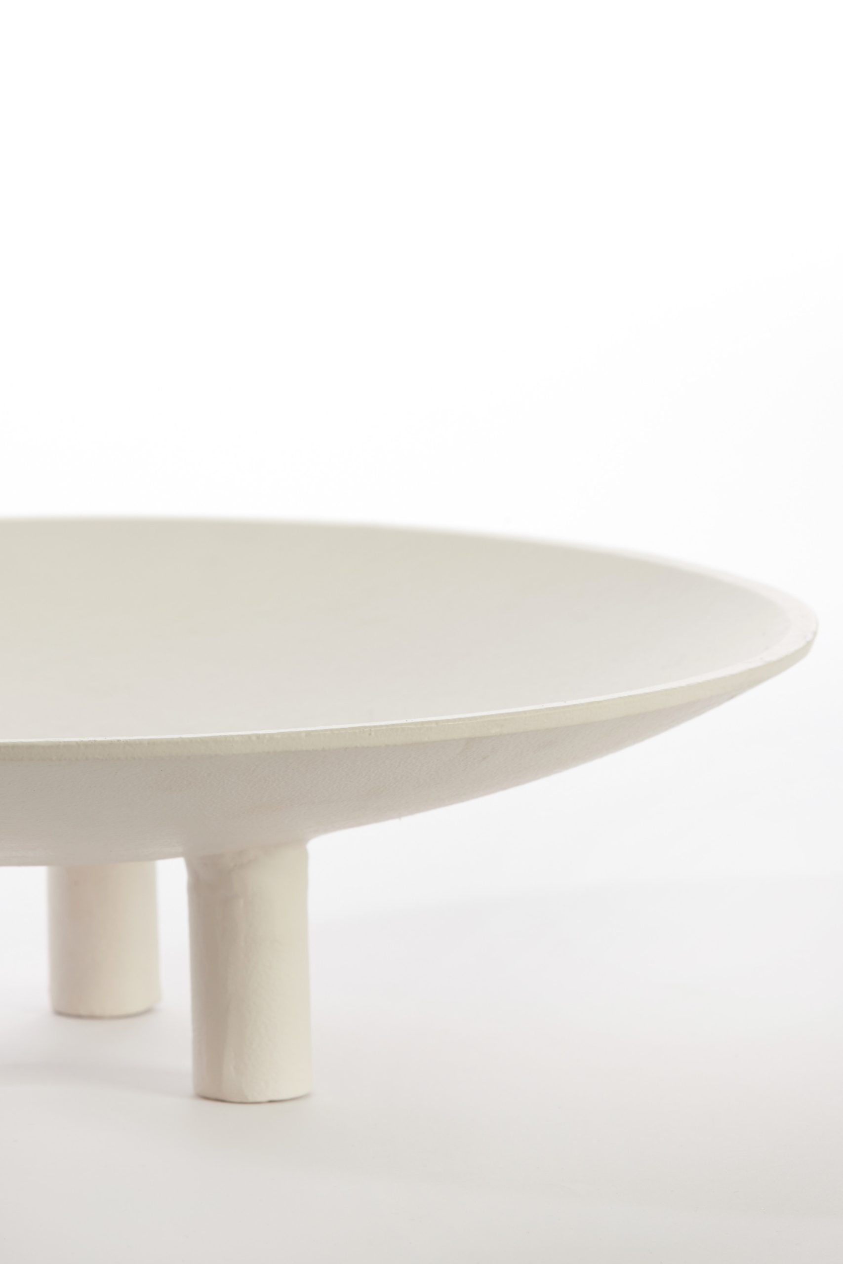 Light & Living Plateau op voet Ø40x11 cm TABUA crème