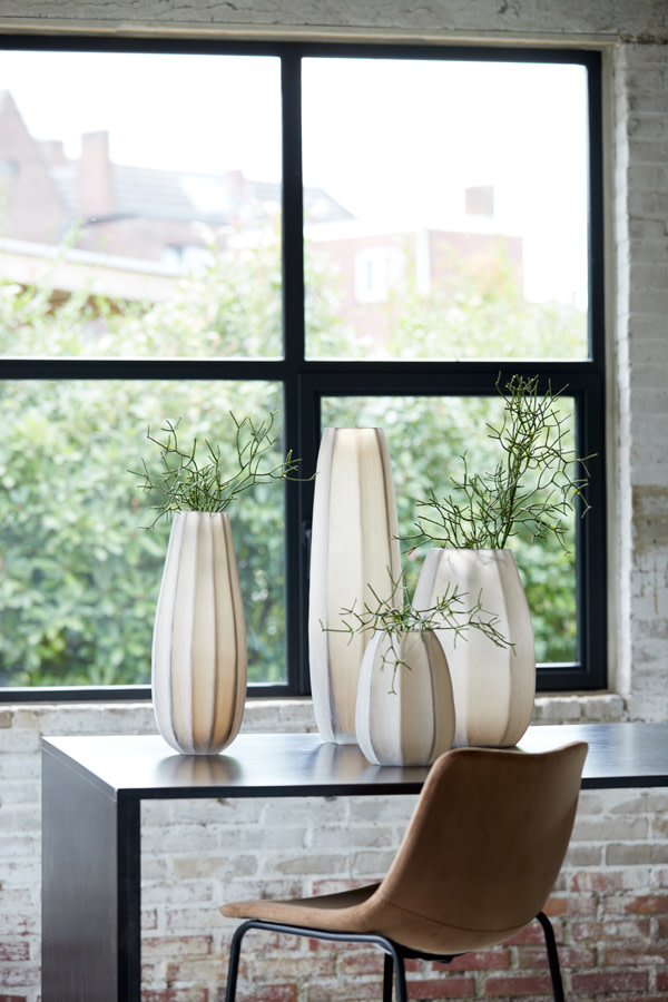 Light & Living Vaas Ø23x38 cm BRADLEY glas licht bruin