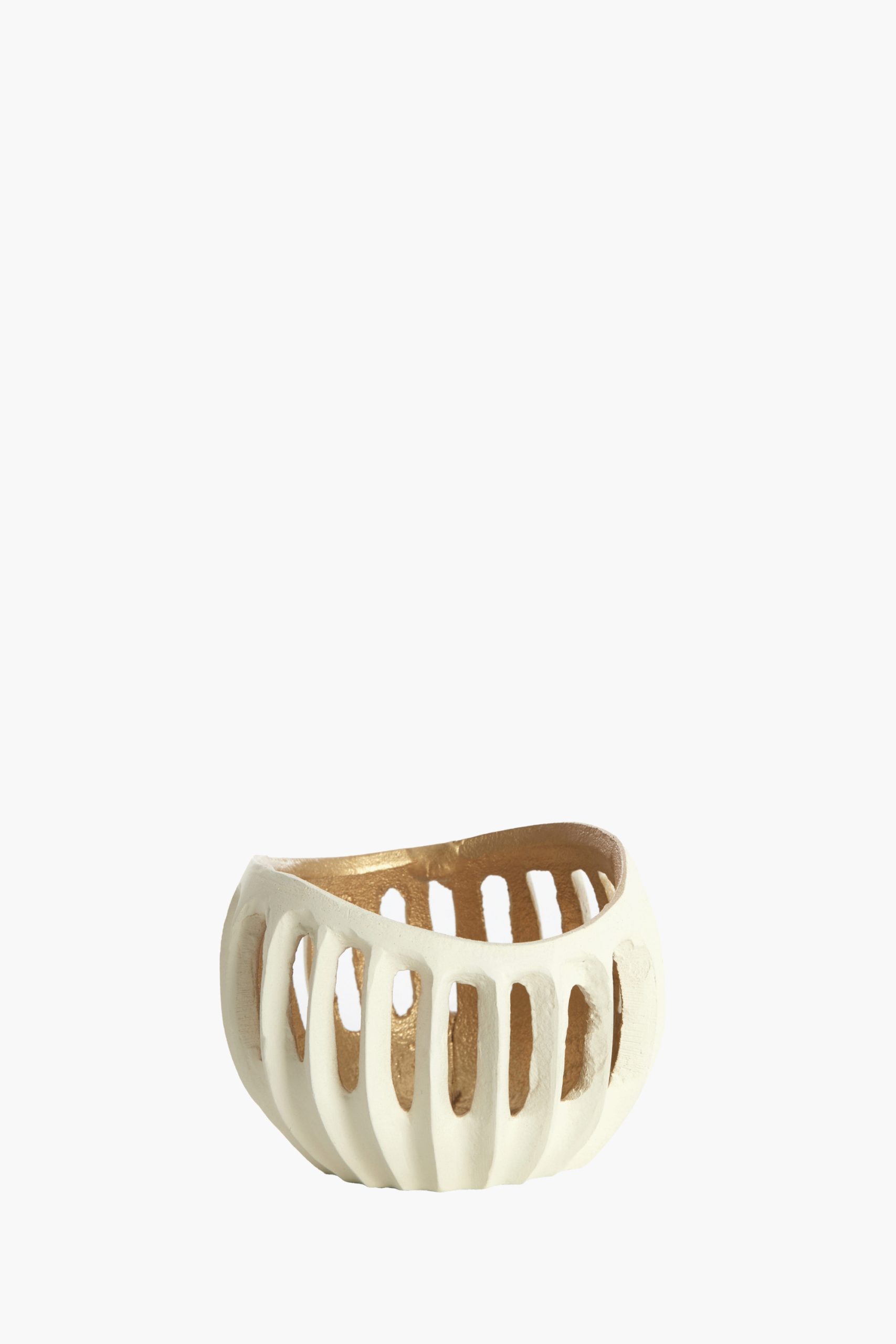 Light & Living Theelicht Ø10x8 cm CHALCO crème+goud