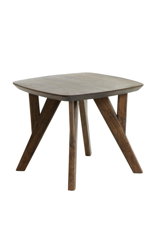 Light & Living Bijzettafel 44x44x36 cm QUENZA acacia hout bruin