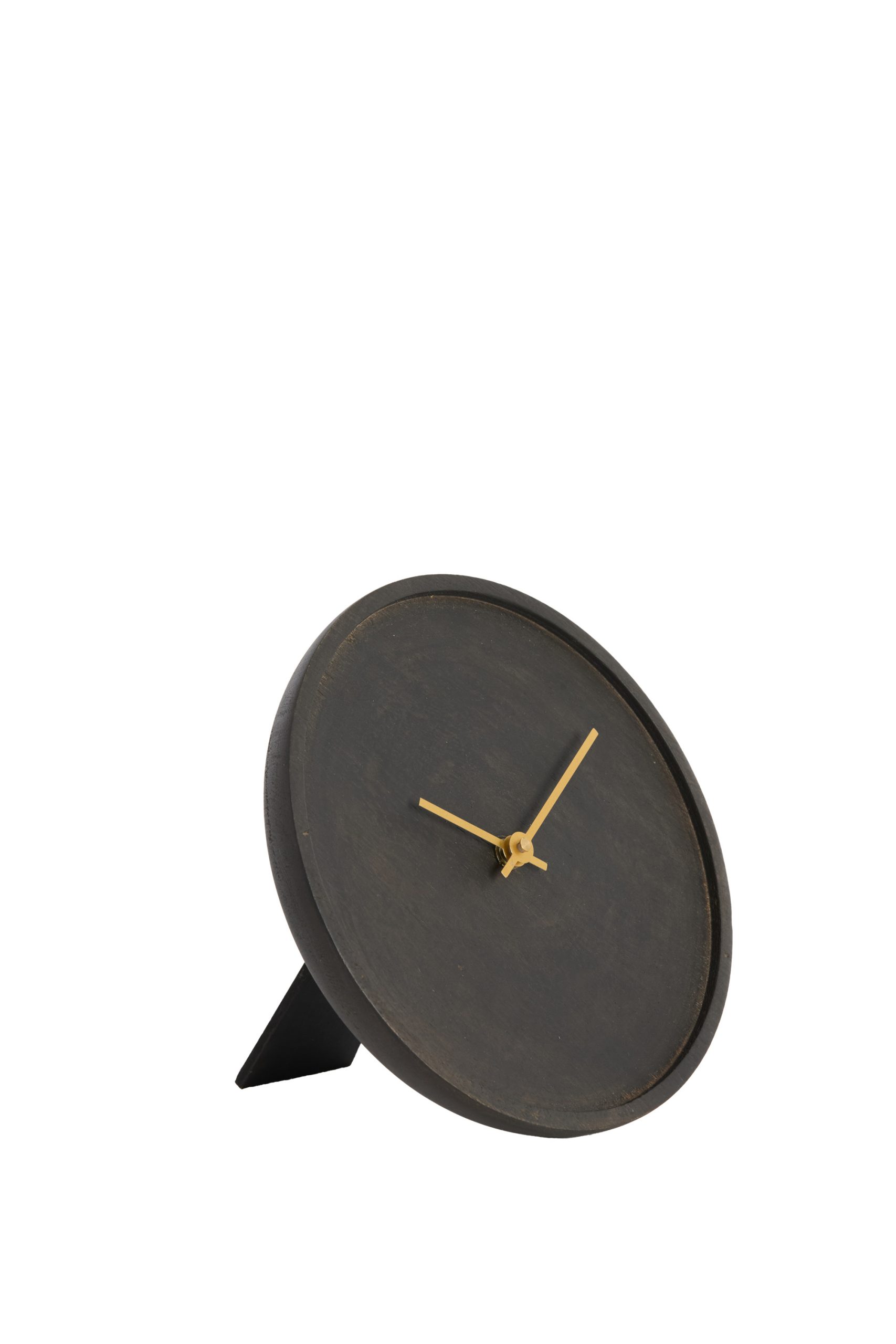 Light & Living Klok Ø20 cm VETI mango hout donker bruin+goud