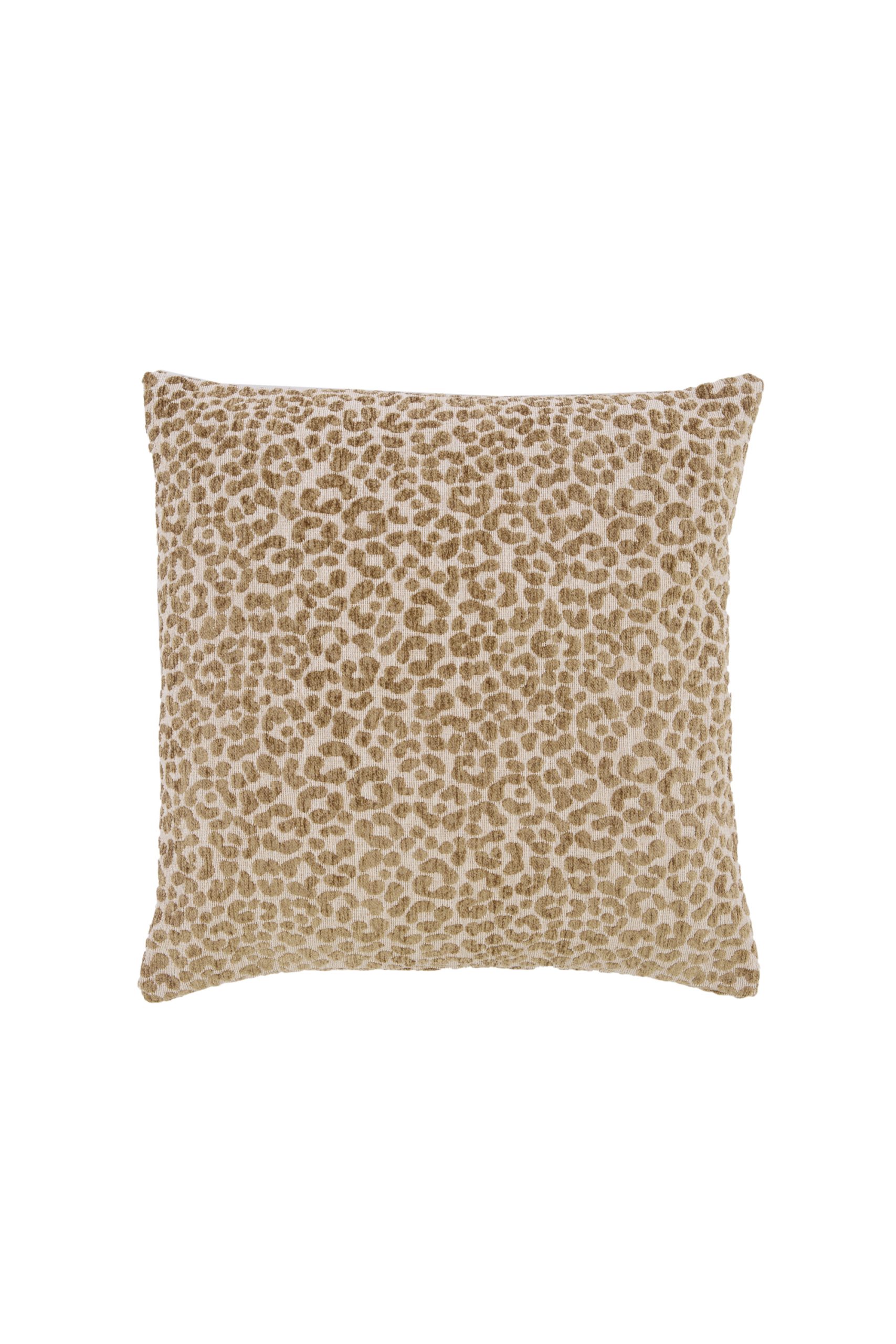 Light & Living Kussen 45x45 cm SAFFORD zand+olijf groen veren gevuld