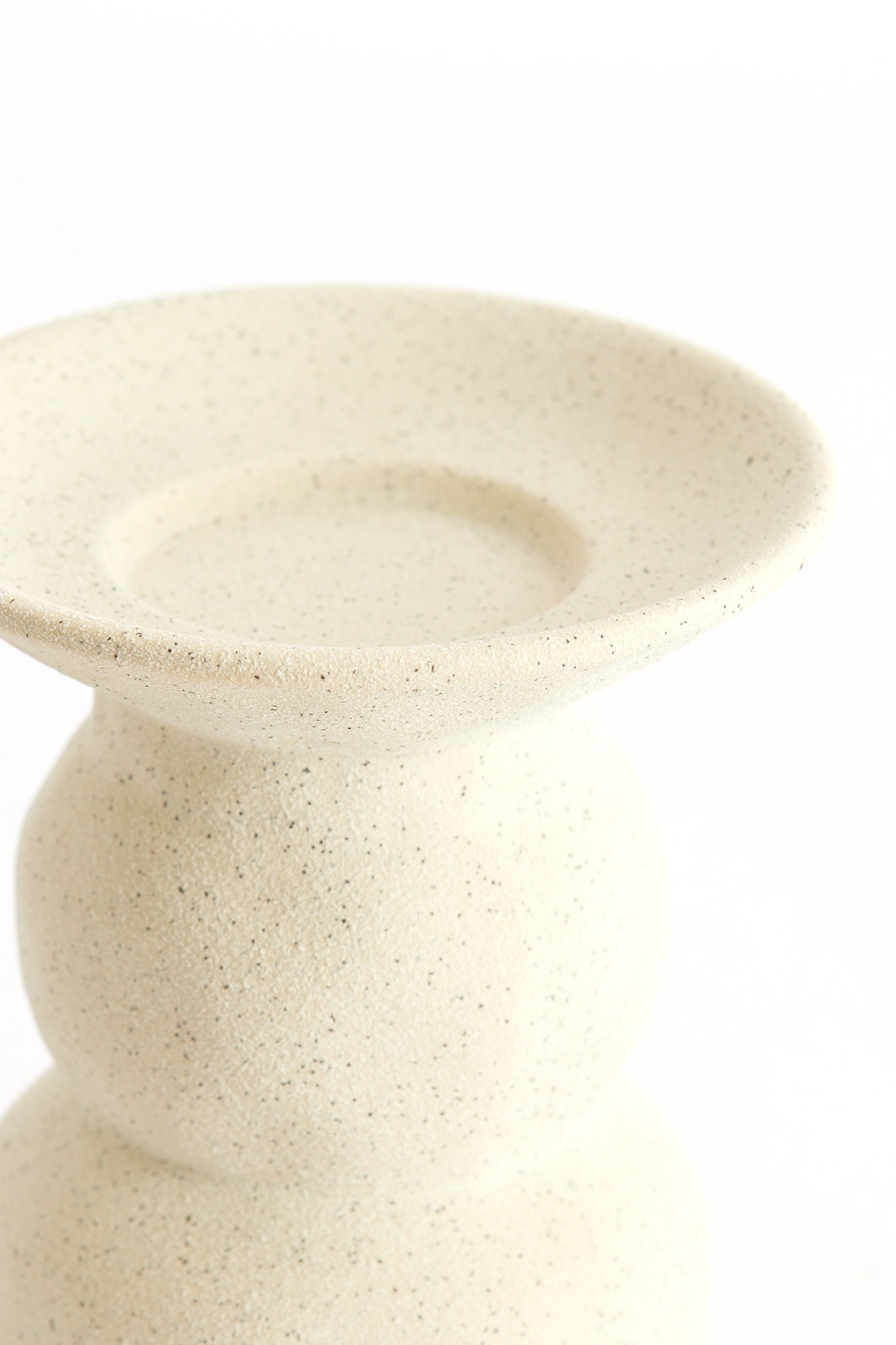 Light & Living Kaarsenhouder Ø12,5x15 cm ATRANI keramiek mat crème