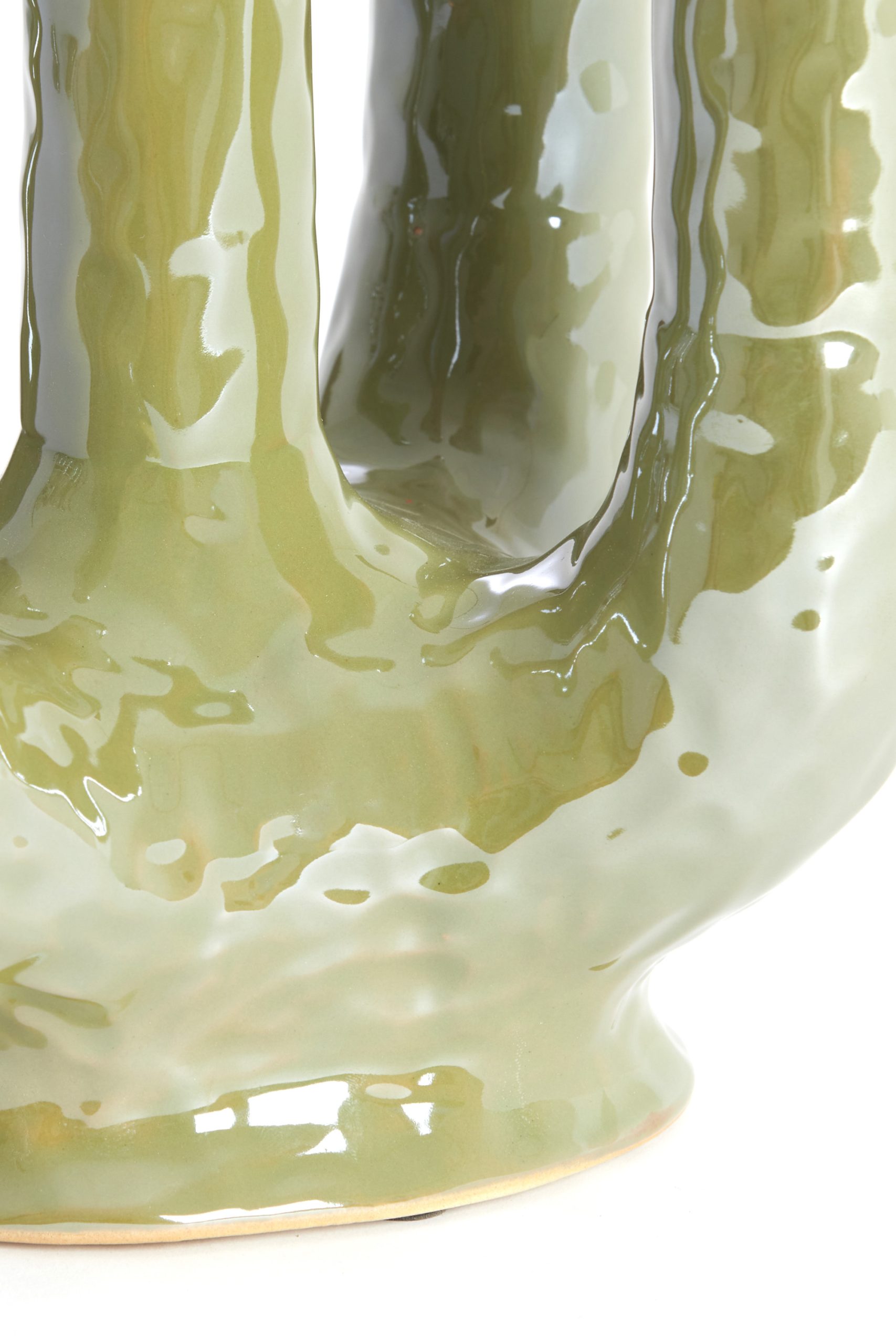 Light & Living Vaas deco 24x18x36 cm LEONJO keramiek olie licht groen