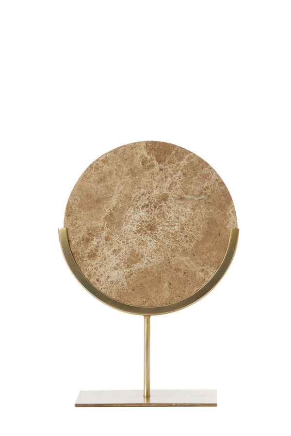 Light & Living Ornament op voet 25,5x10x38,5 cm MORENO marmer bruin