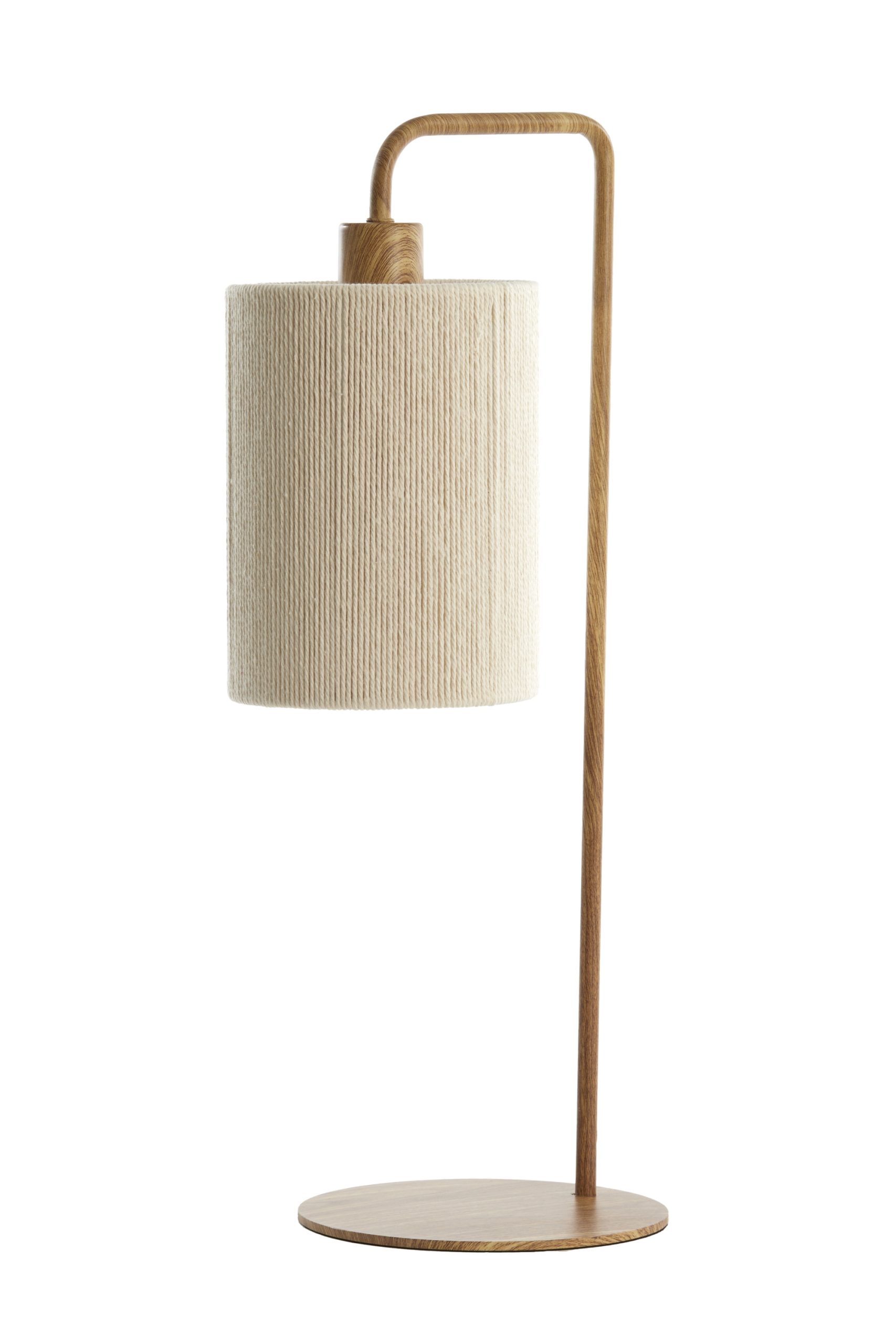 Light & Living Tafellamp 26x20x59,5 cm DONIO hout print naturel+touw crème