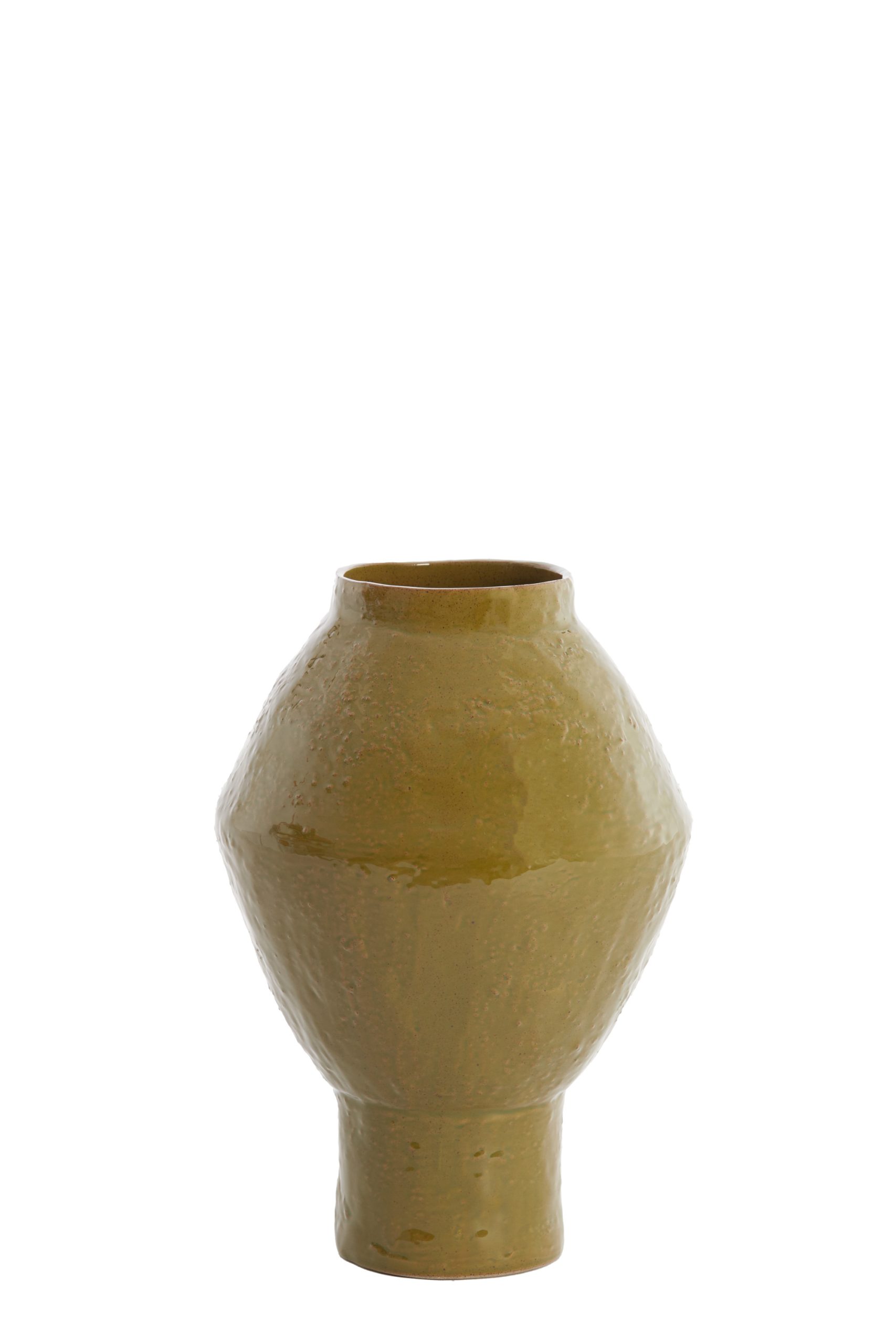 Light & Living Vaas deco Ø22,5x33 cm VASORA keramiek glans olijf groen