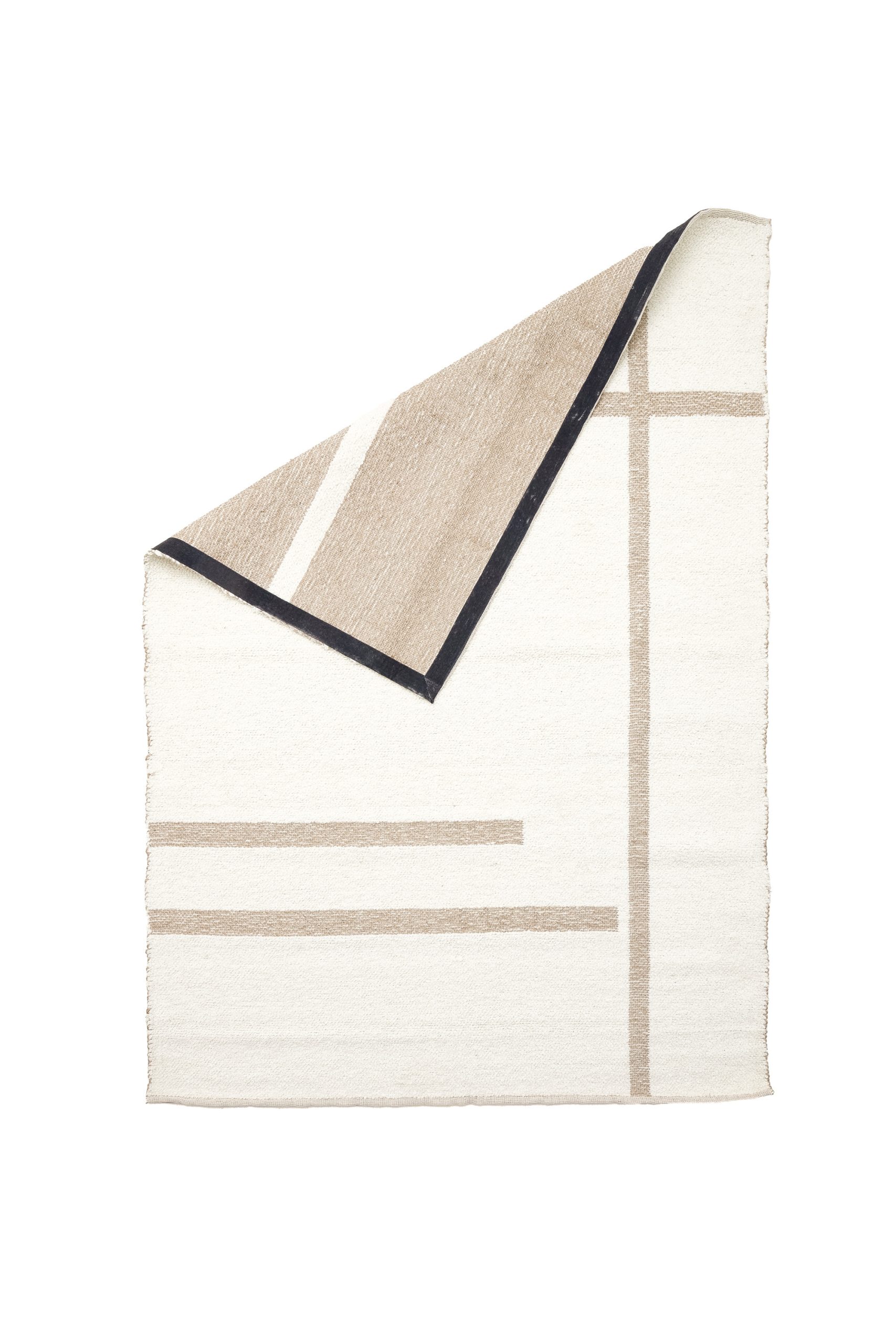 Light & Living Vloerkleed 230x160 cm BUKIT wol crème+jute naturel