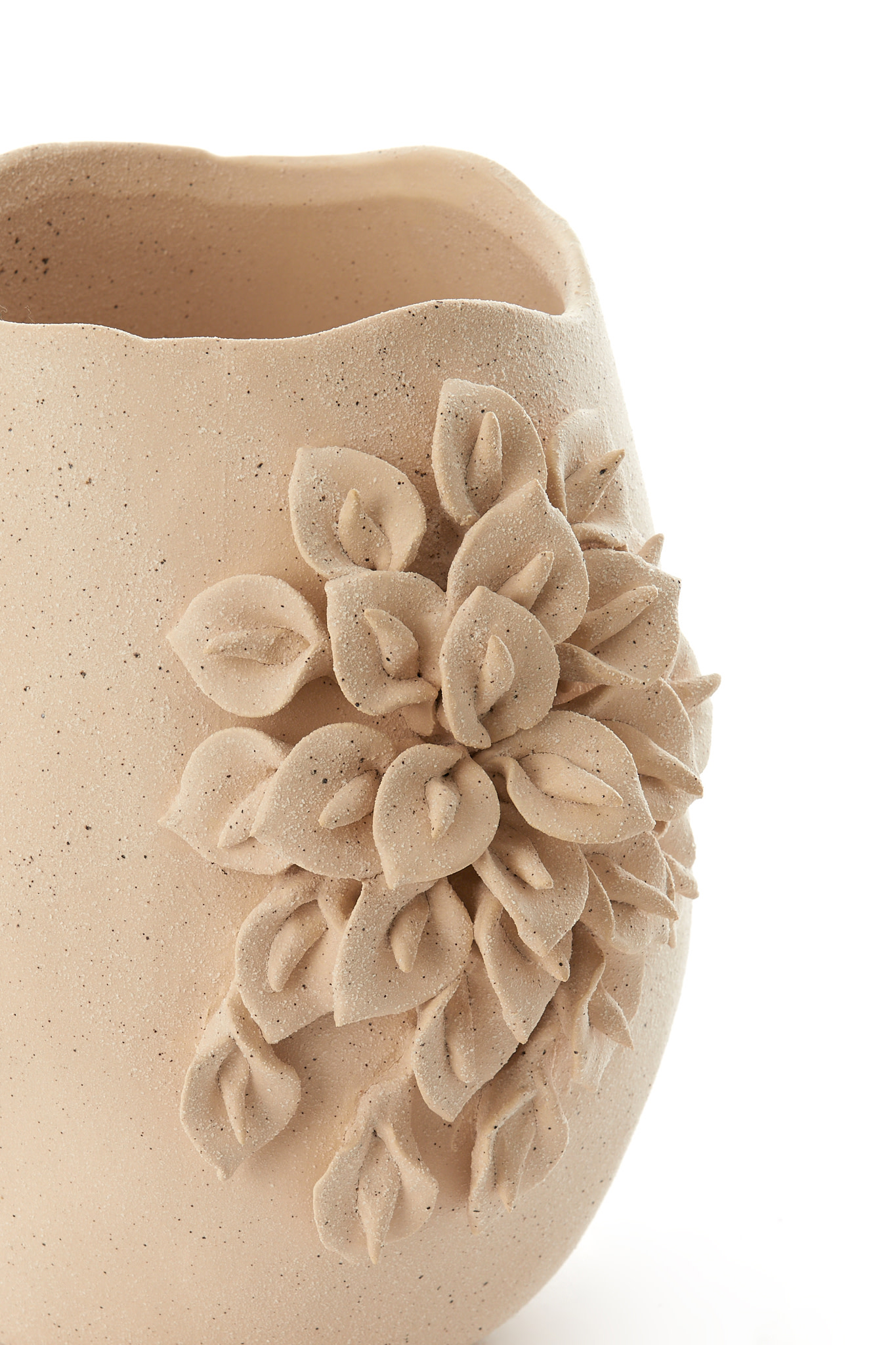 Light & Living Vaas deco 23x20,5x26 cm AMIATA keramiek mat crème