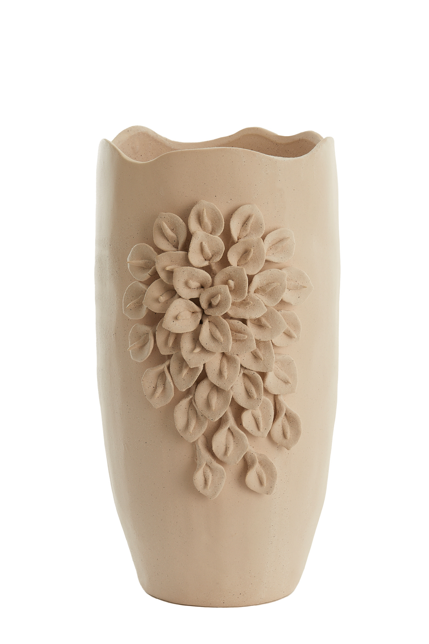 Light & Living Vaas deco 31,5x27x50 cm AMIATA keramiek mat crème