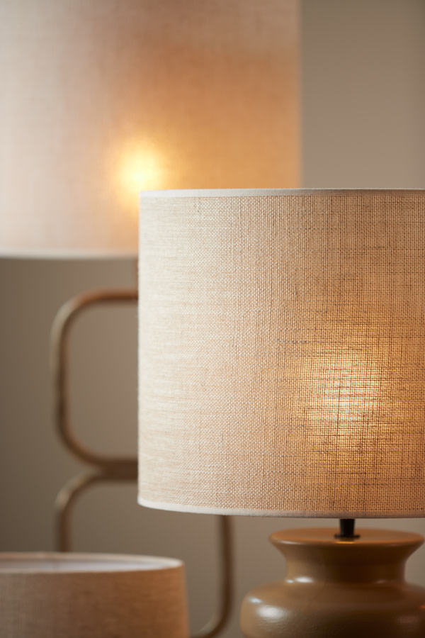 Light & Living Kap cilinder 30-30-21 cm BRESKA parel wit