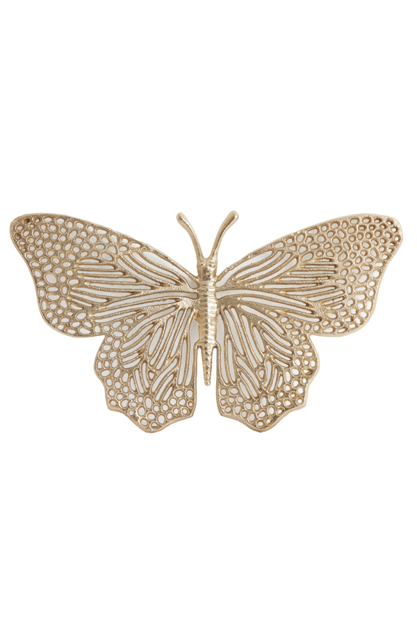 Light & Living Ornament 41x23x4 cm BUTTERFLY glans goud