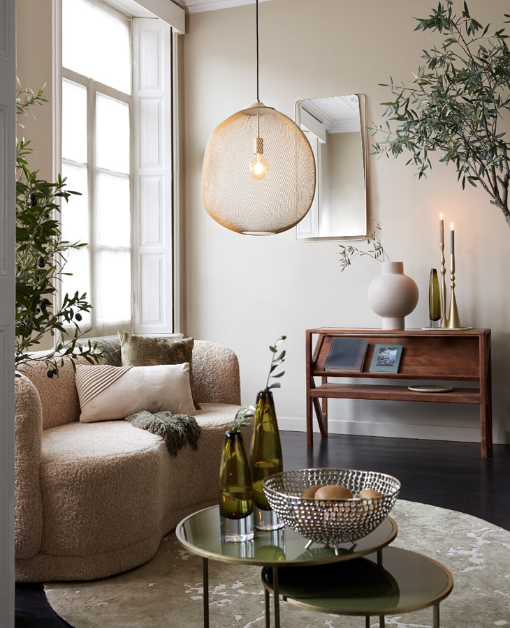 Light & Living Bank 175x85x82 cm AMELIE beige