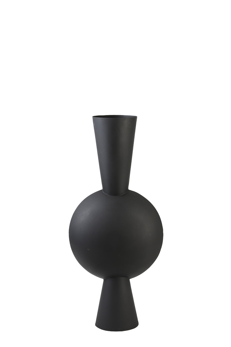Light & Living Vaas deco 37,5x22x81 cm KAVANDU mat zwart