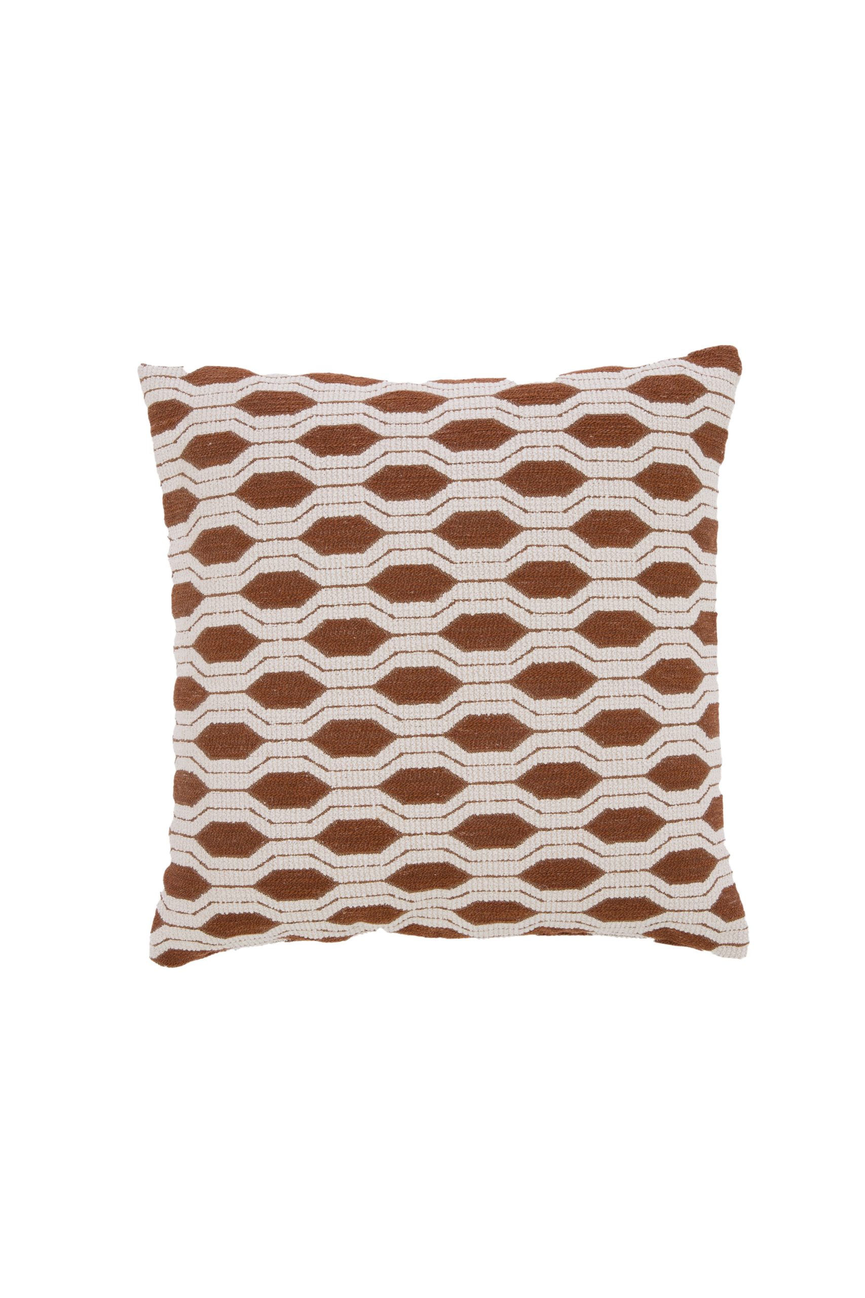 Light & Living Kussen 45x45 cm RENTON brons+crème