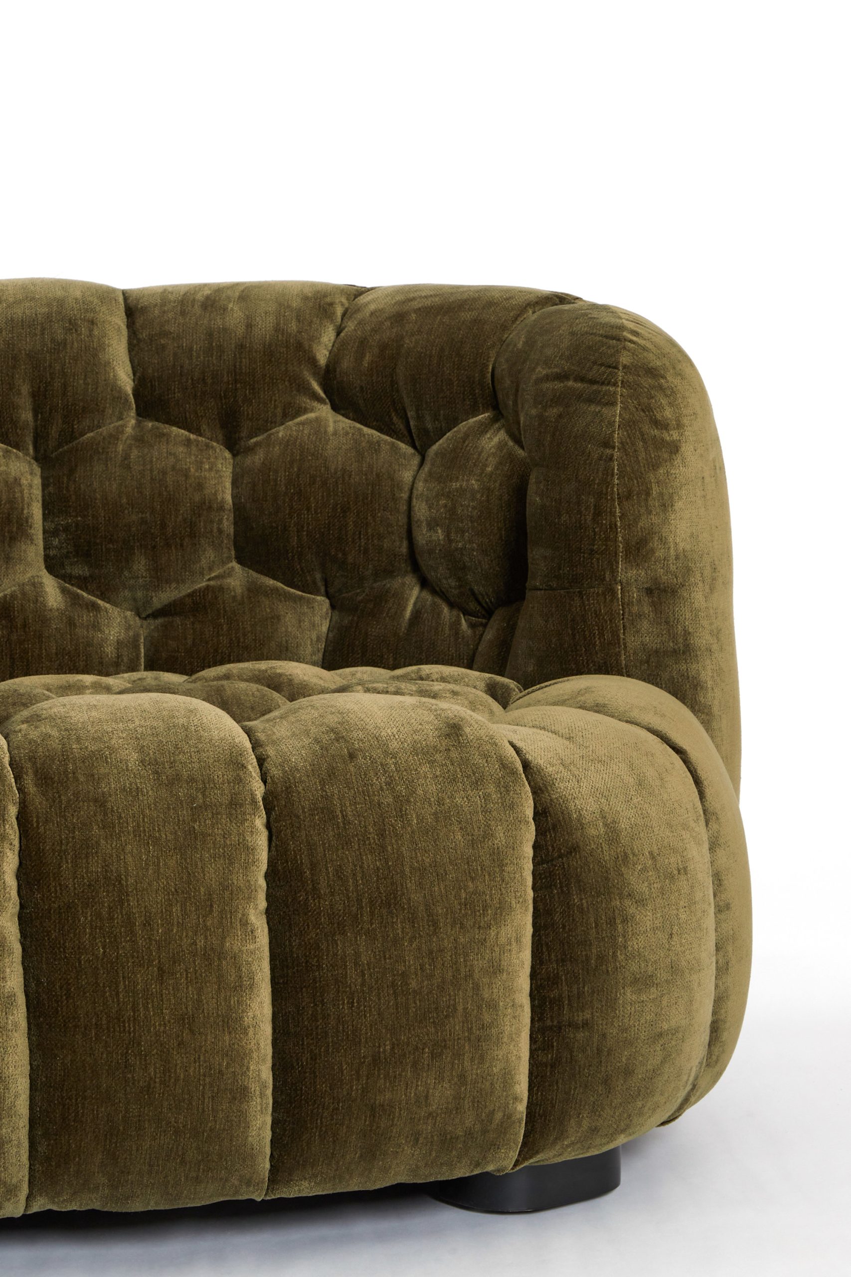 Light & Living Bank 200x100x78 cm AMARA velvet olijf groen