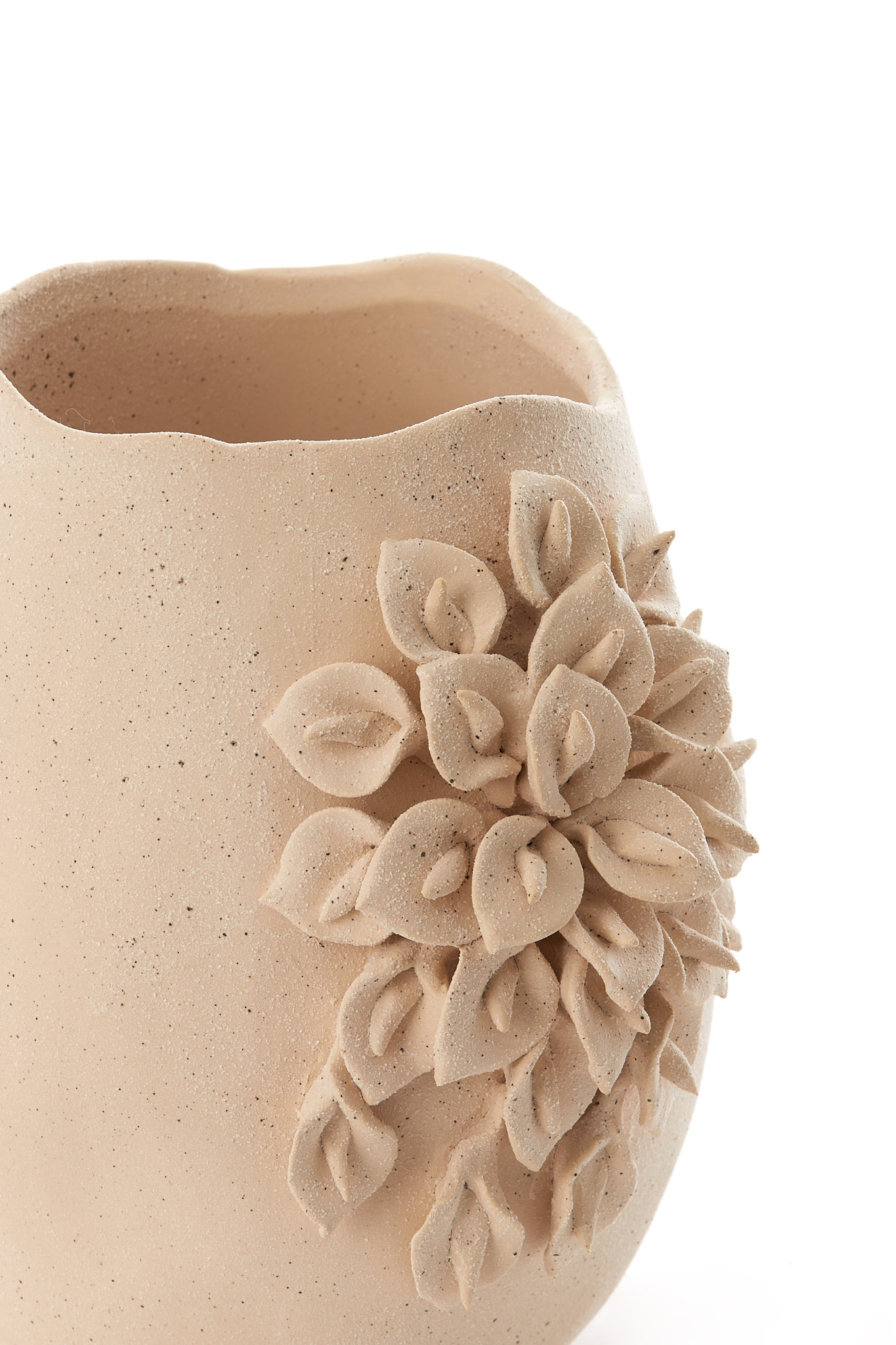 Light & Living Vaas deco 23x20,5x26 cm AMIATA keramiek mat crème