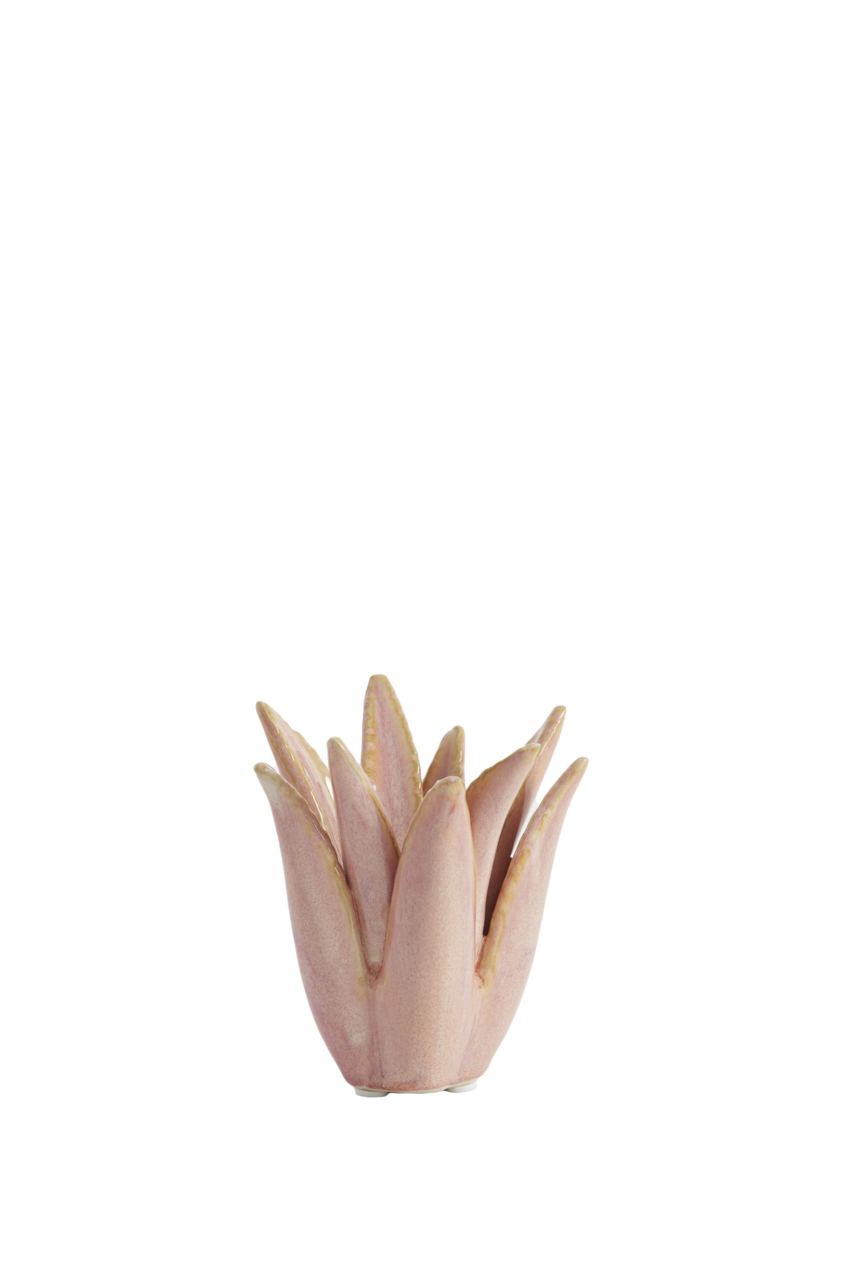 Light & Living Kandelaar Ø11,5x11,5 cm CACTUS keramiek koraal