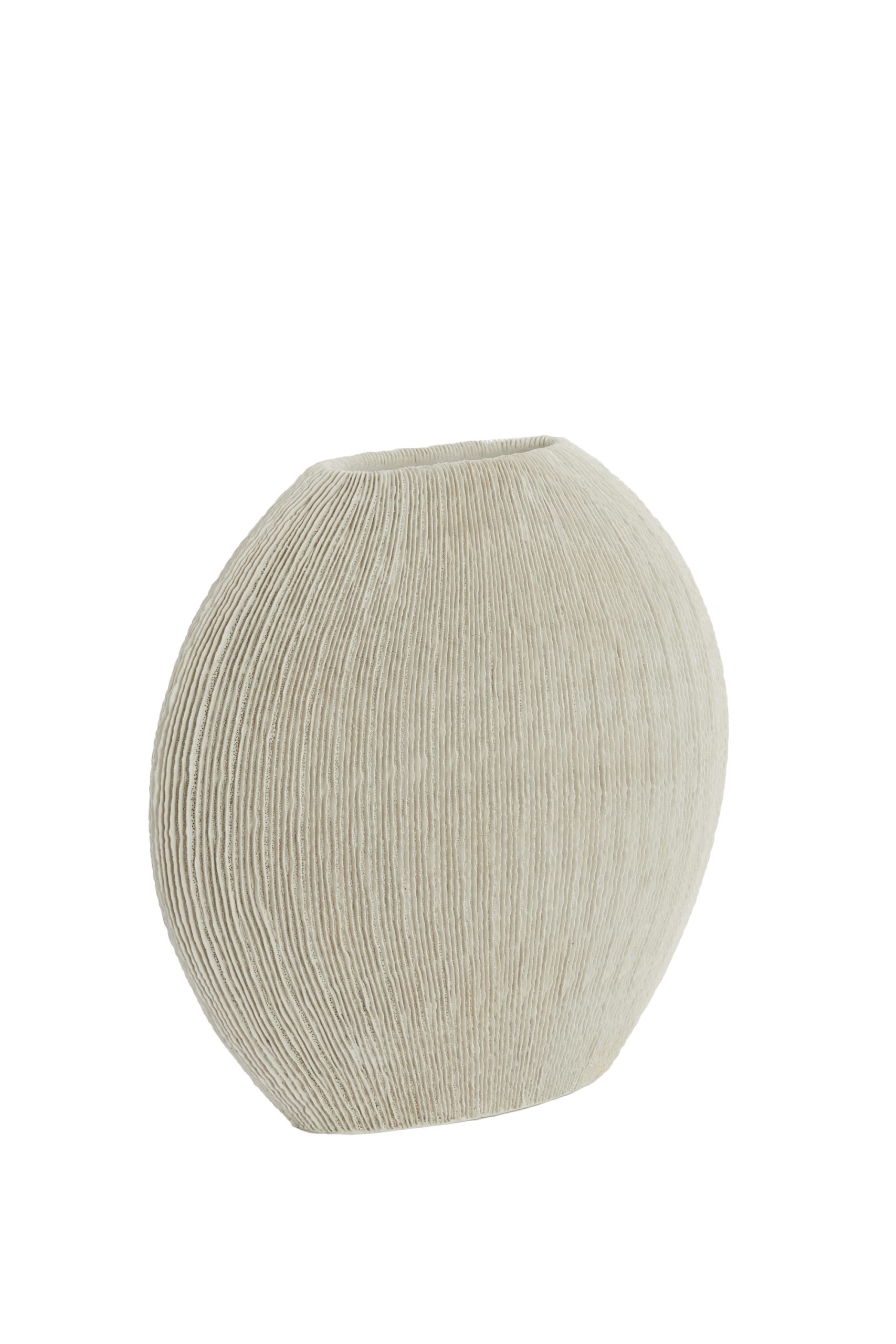 Light & Living Vaas deco 50x15x50 cm BUBIO crème