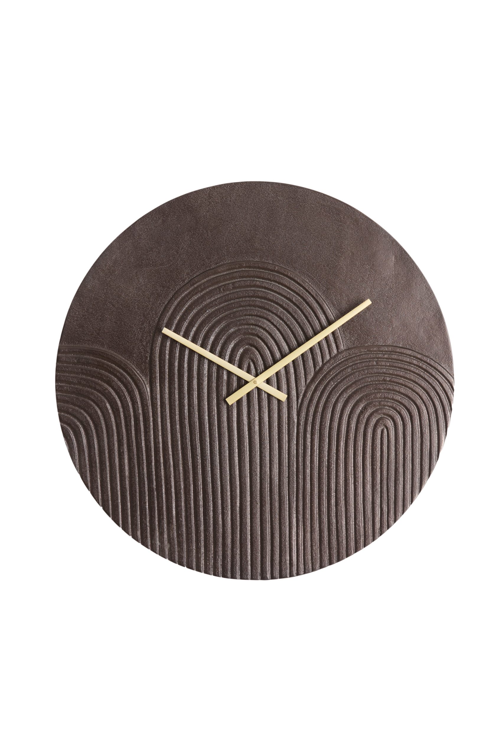 Light & Living Klok Ø58 cm GWENNA bruin