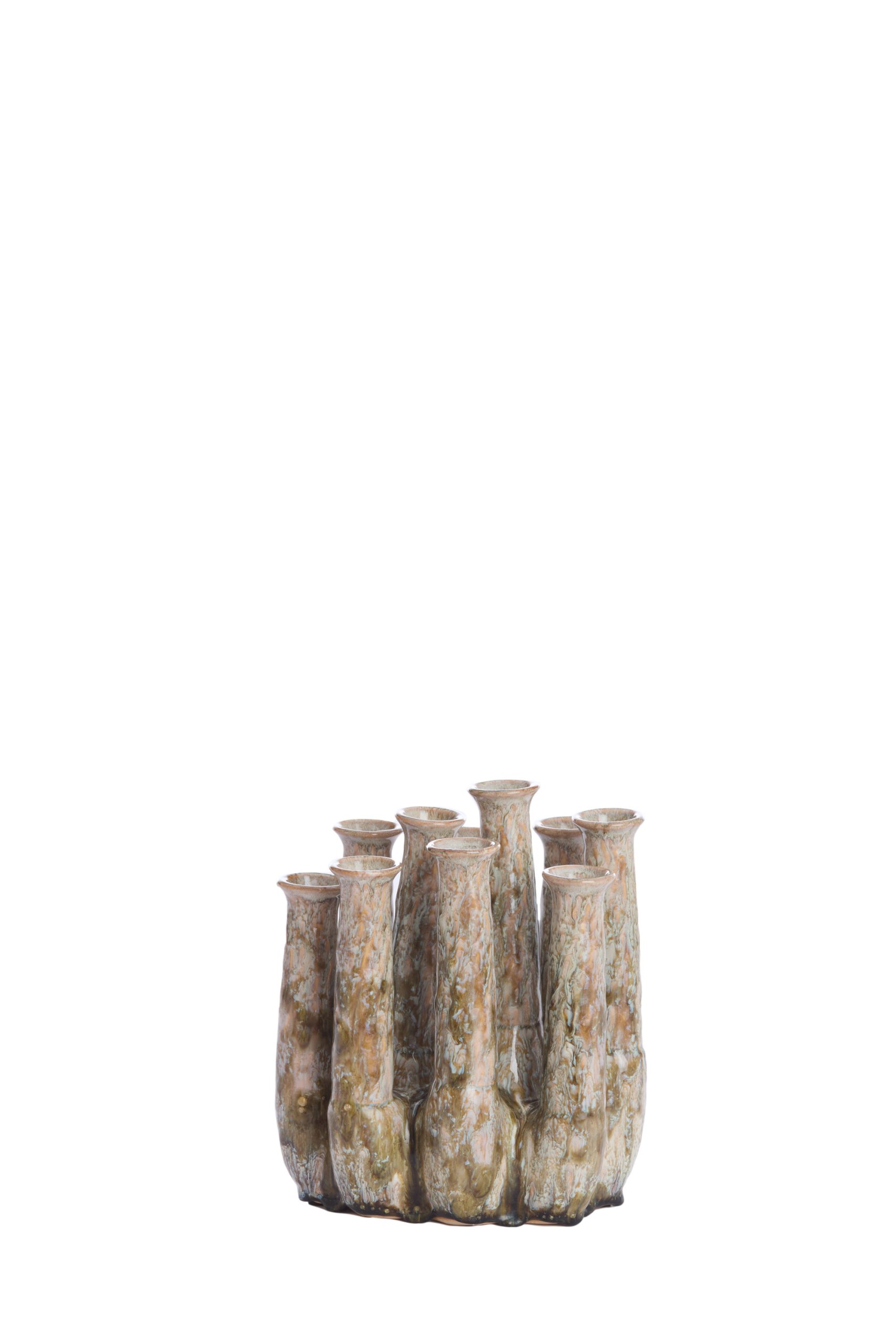 Light & Living Vaas deco 20x15x24 cm LEANJA keramiek beige