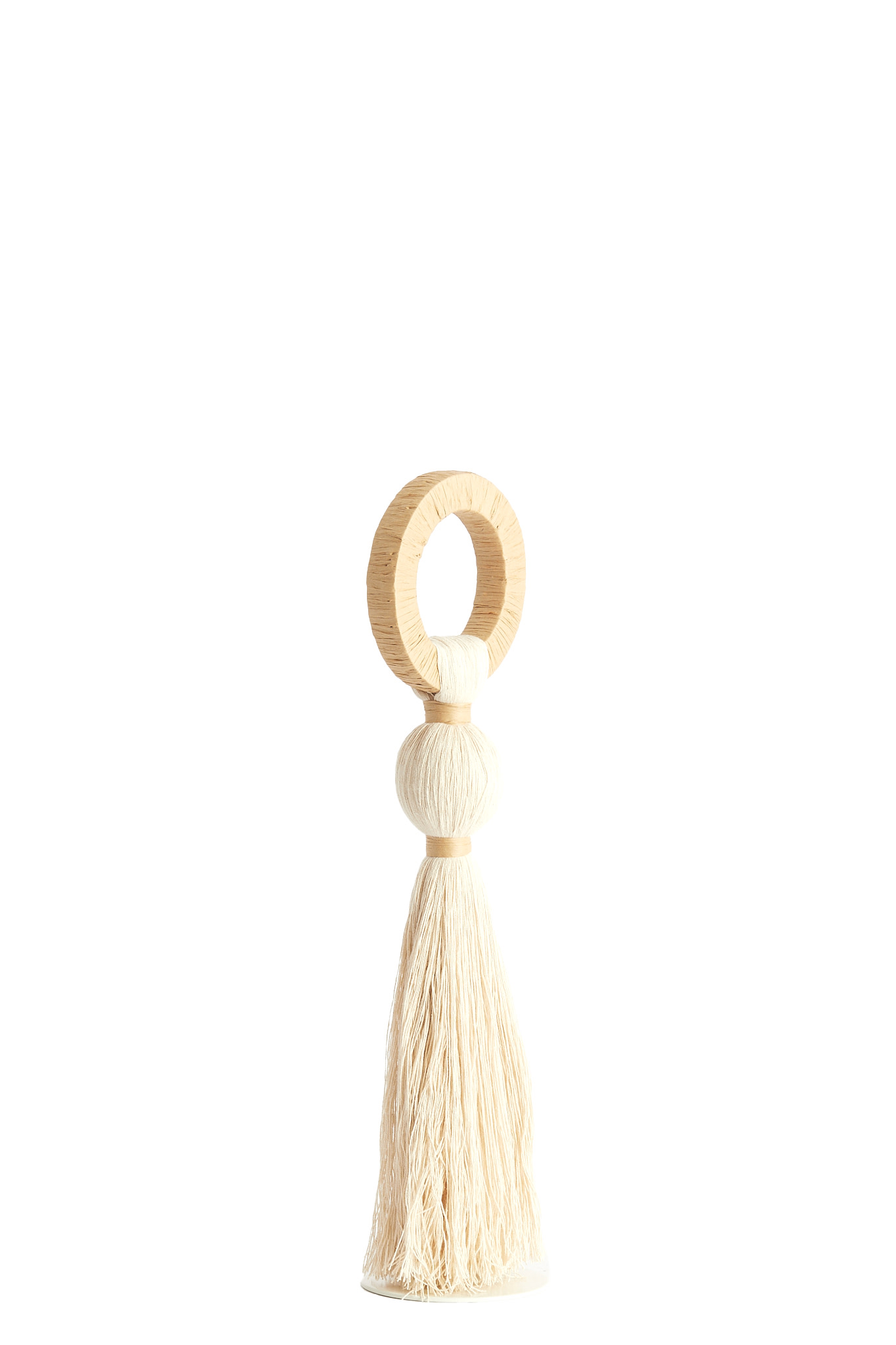 Light & Living Ornament Ø11x47 cm YAVIZA crème+raffia naturel