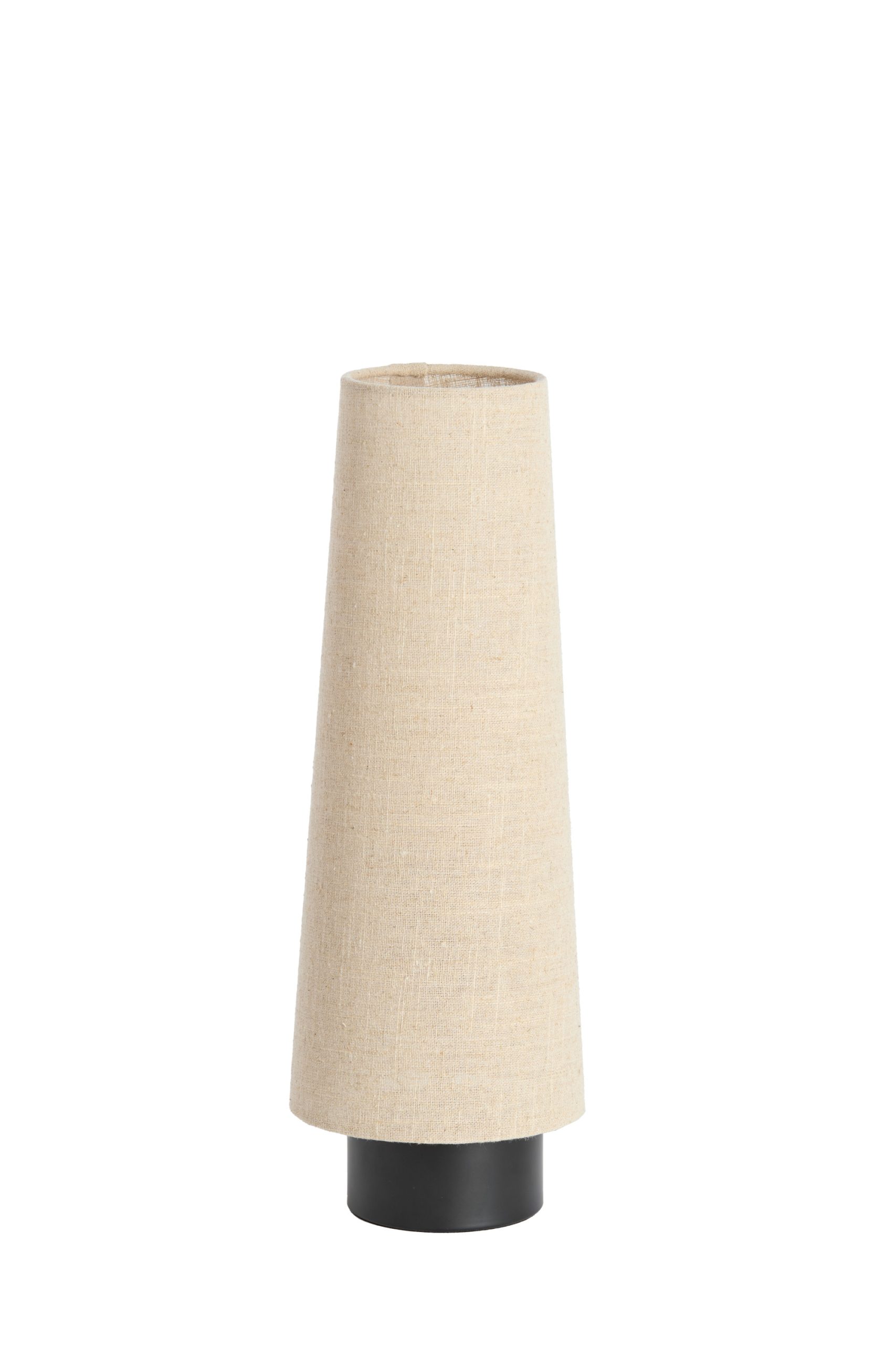 Light & Living Tafellamp Ø15x42 cm HOWIE mat zwart+naturel