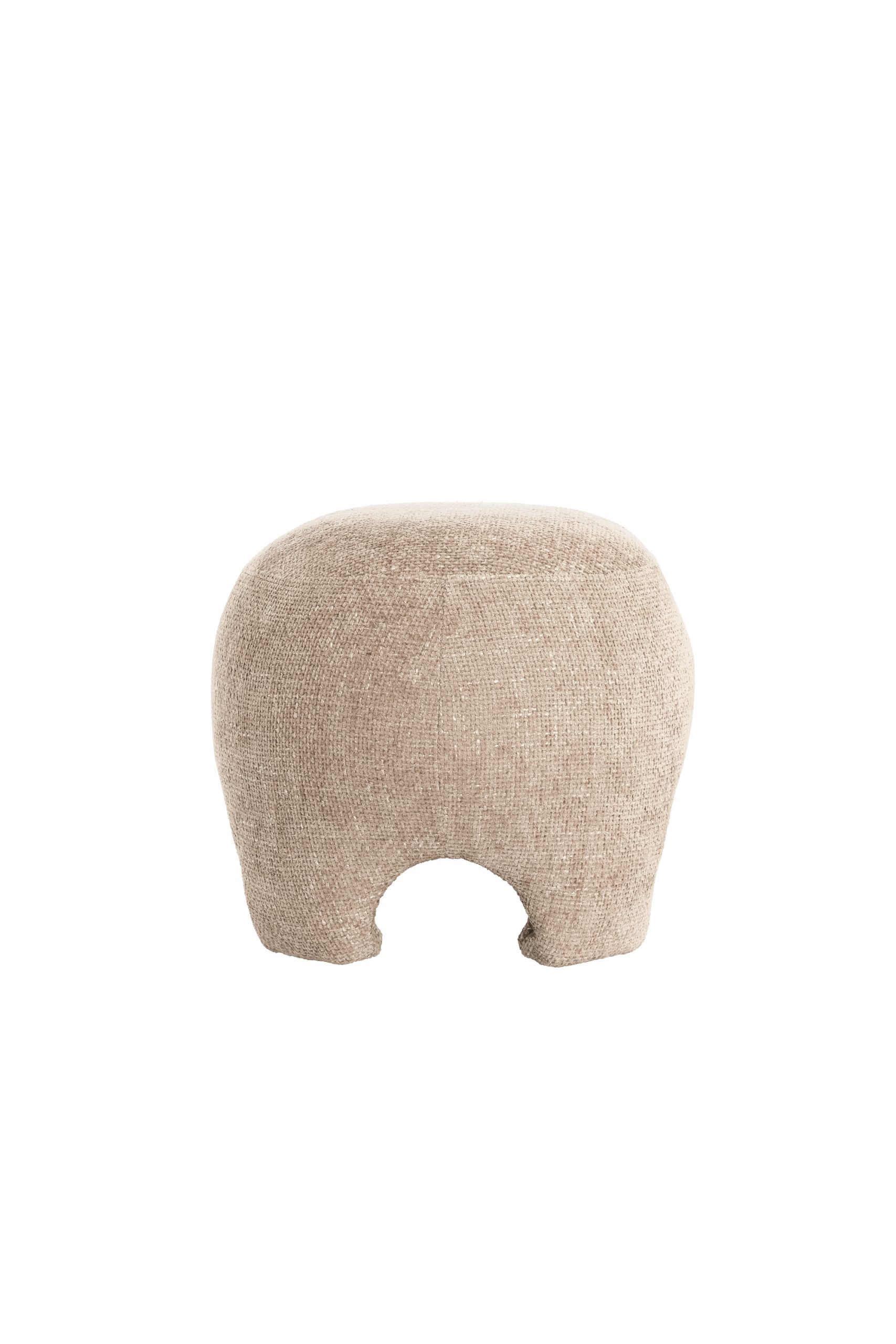 Light & Living Poef 53x41x38 cm ZENICA licht bruin