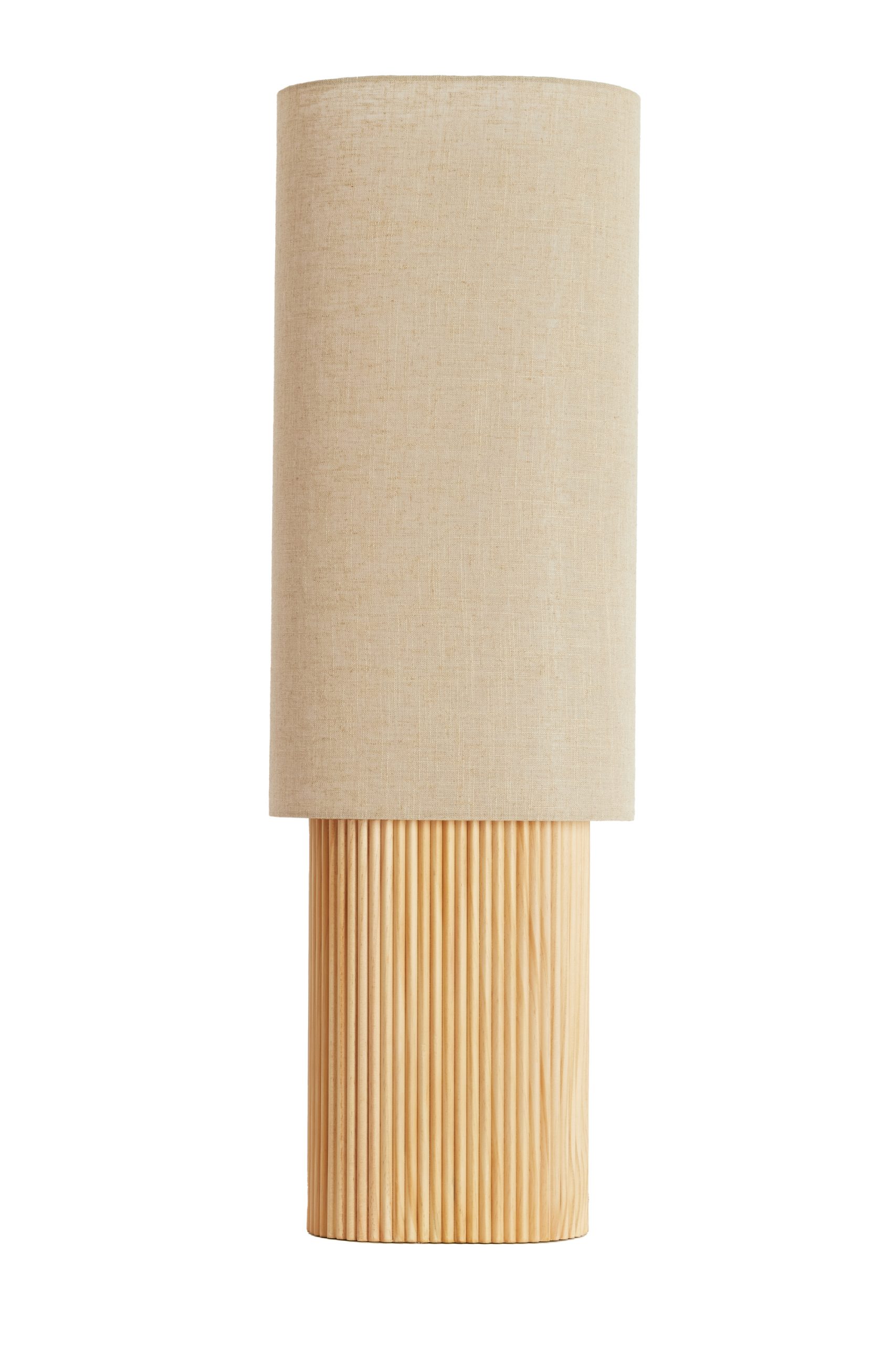 Light & Living Tafellamp 30x20x94 cm LASLO hout naturel+linnen naturel