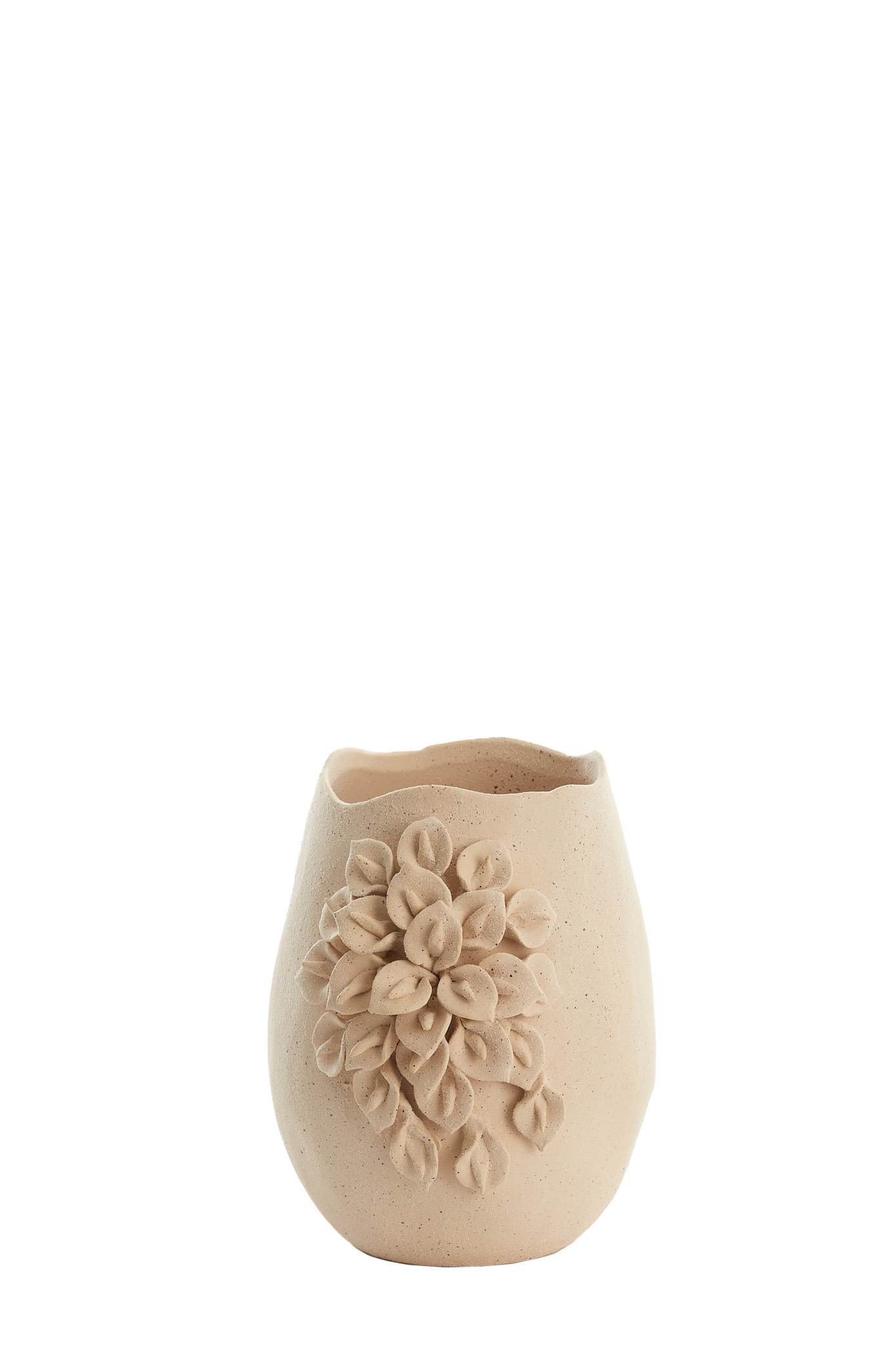 Light & Living Vaas deco 23x20,5x26 cm AMIATA keramiek mat crème