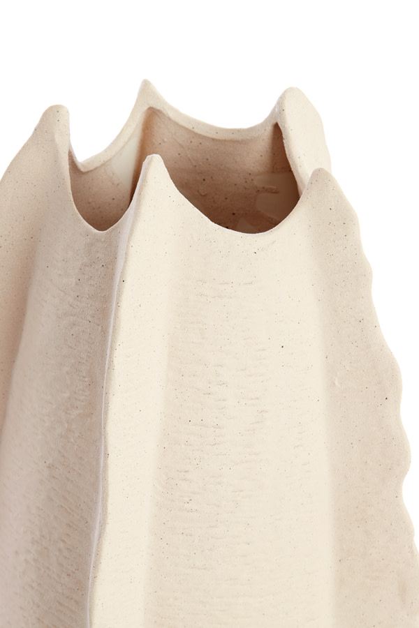 Light & Living Vaas deco Ø31x53 cm KELAPA keramiek crème