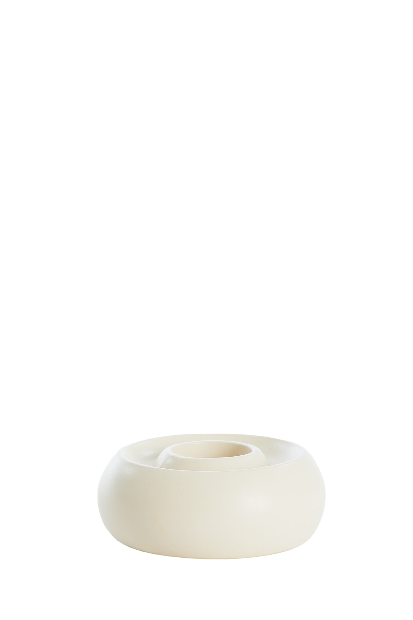 Light & Living Theelichthouder Ø12,5x5 cm OTHONI keramiek mat crème