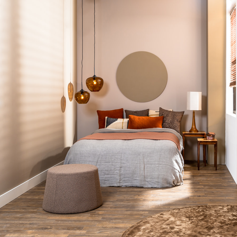 Light & Living Hanglamp Ø30x25 cm MAYSON glas bruin+zwart