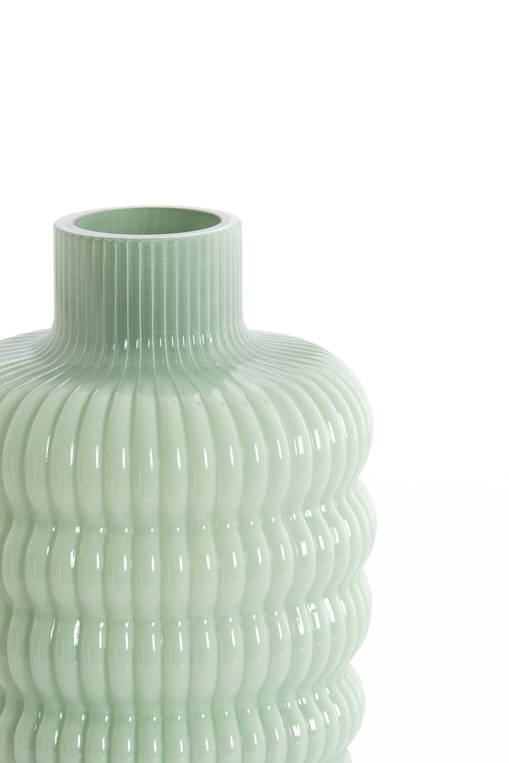 Light & Living Vaas Ø13,5x20,5 cm LUNETTE glas mint