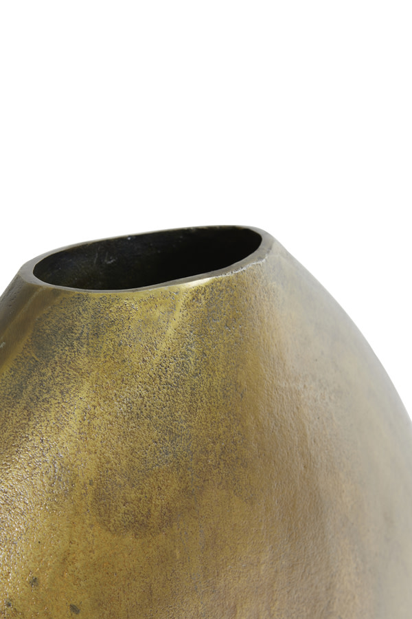 Light & Living Vaas deco 53x7x53 cm POSITANO ovaal plat antiek brons