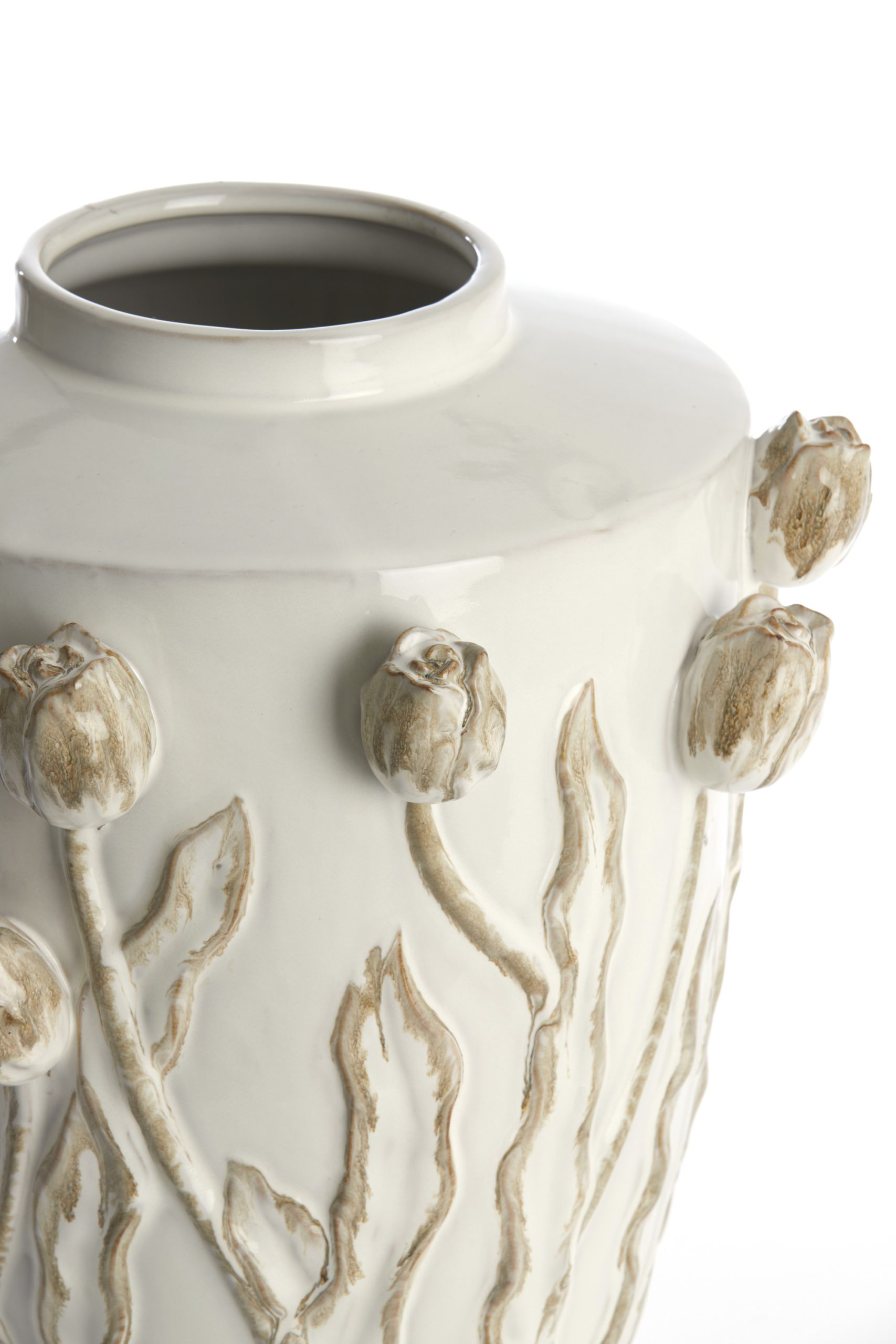 Light & Living Vaas deco Ø38x45 cm JUANA keramiek crème